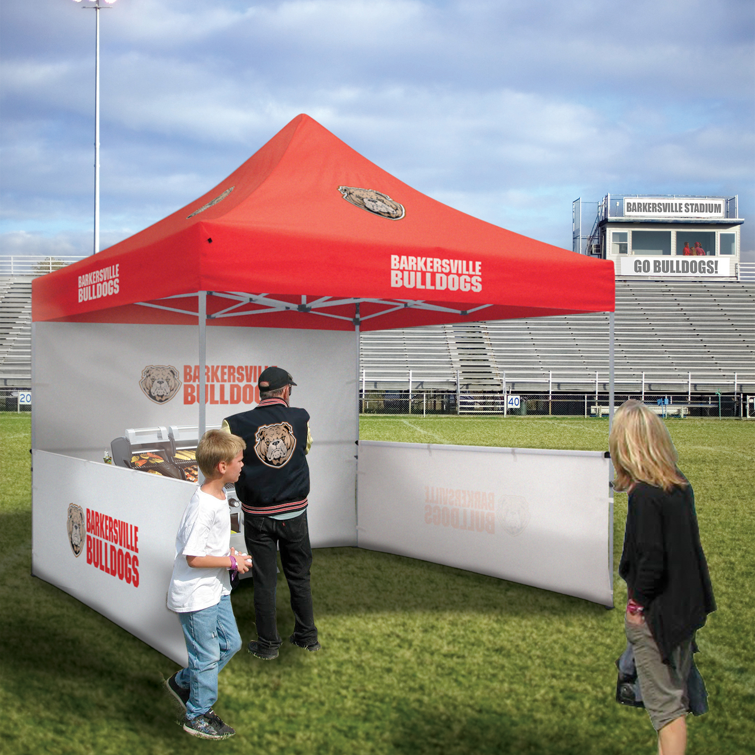 10' Deluxe Tent Kit (Full-Color Imprint, 4 Locations) 2