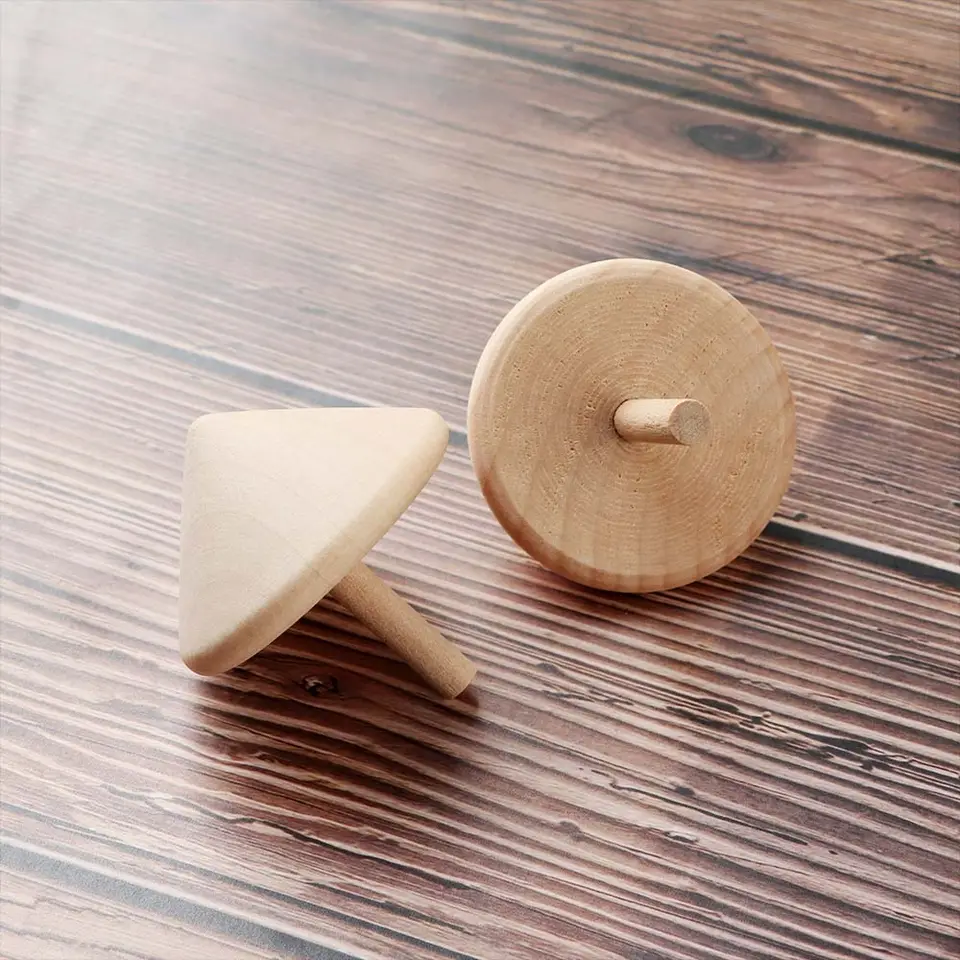 Wooden Spinning Tops 2