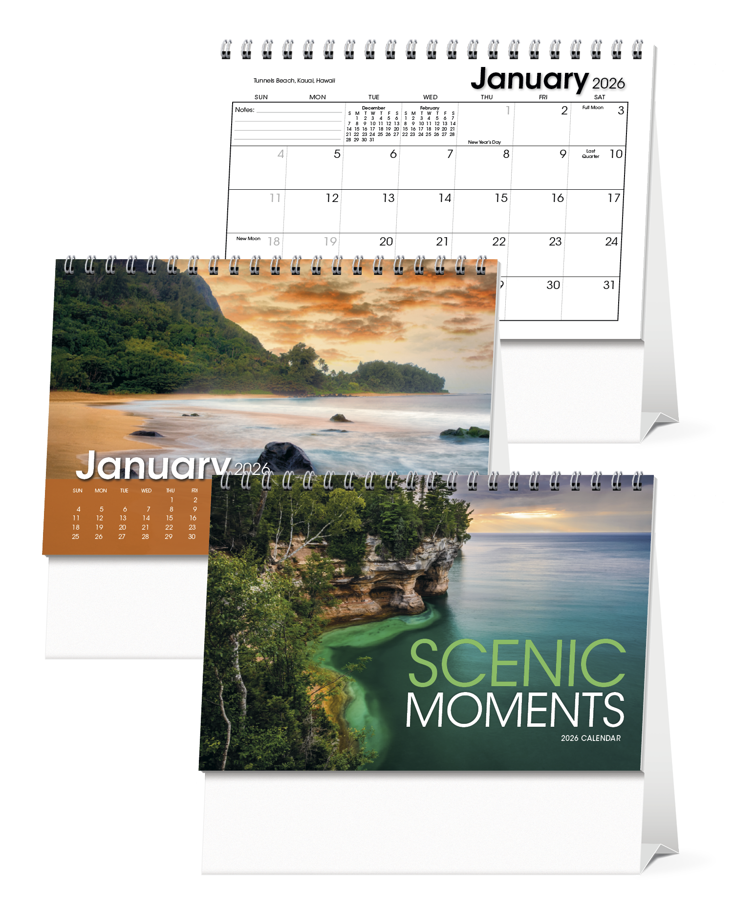 Triumph® Calendars Scenic Moments Large Desk Calendar 3
