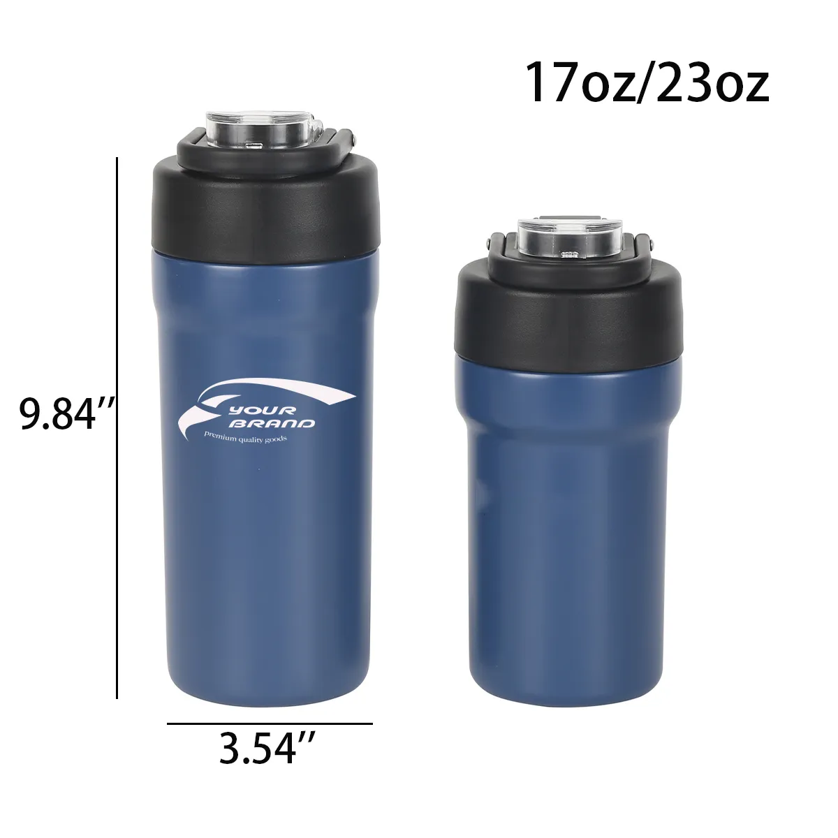 23oz.Sports Gym Customized Water Bottle with Straw Handle 9