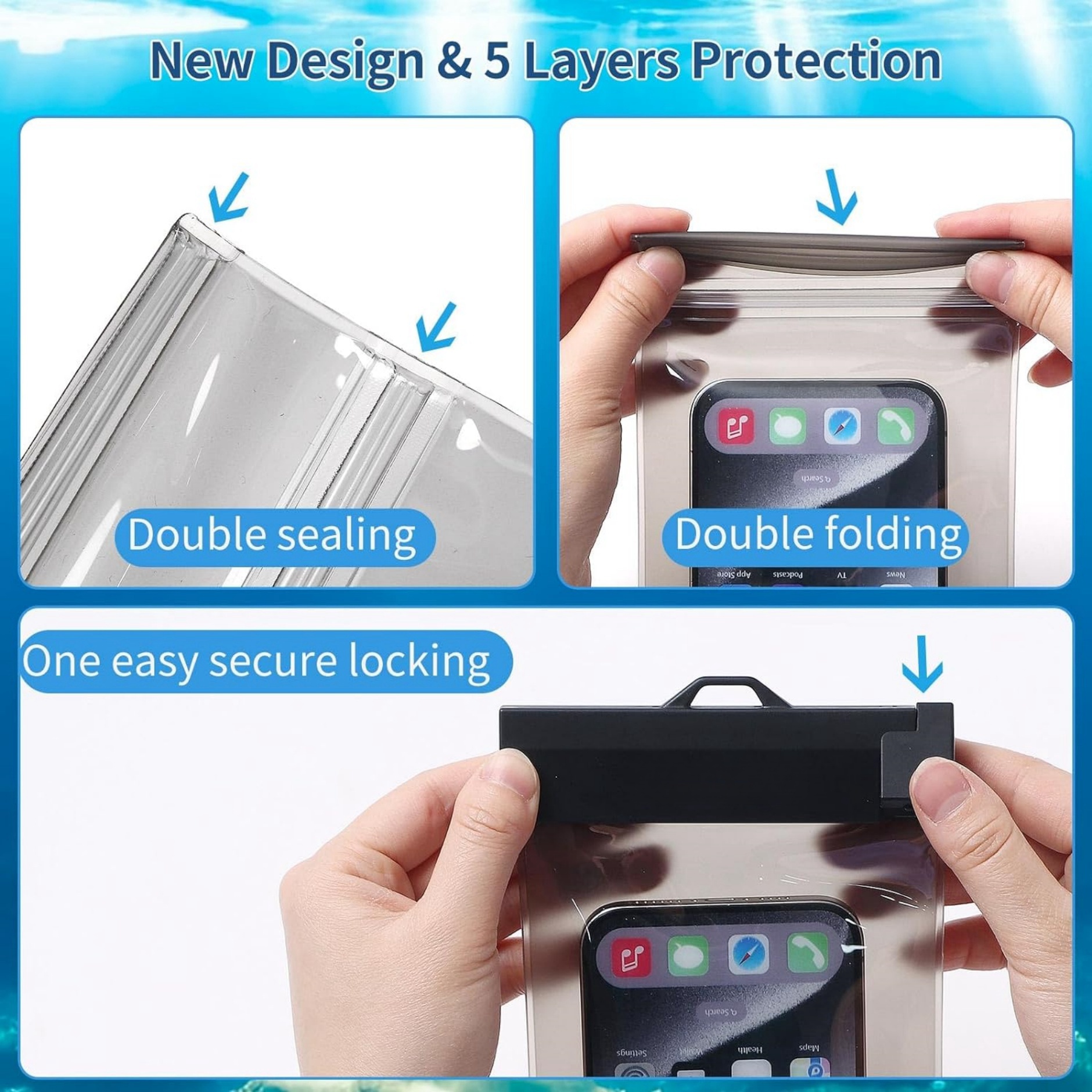 Waterproof Phone Pouch IPX8 Dry Bag 2