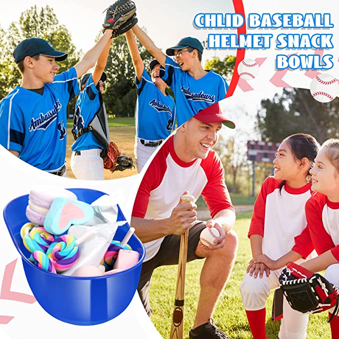 Plastic Baseball Helmet Cups for Birthday Party Dessert Serving Supplies 6