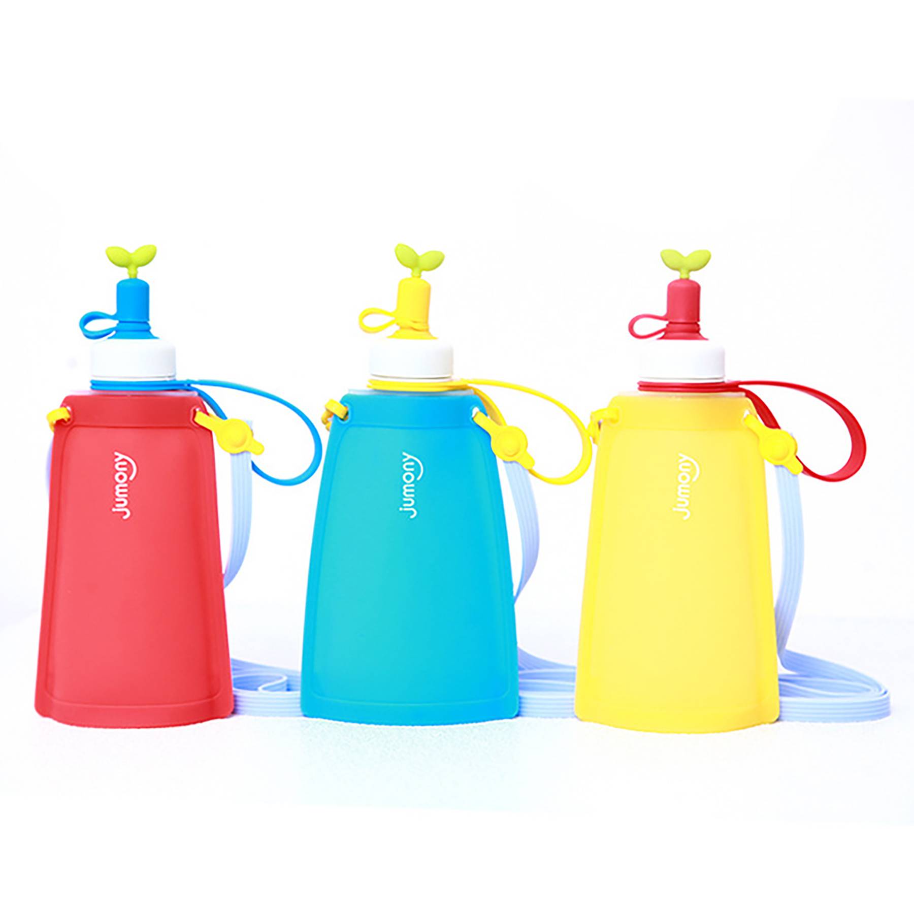 10 oz Silicone Collapsible Water Pouch with Straw Spout 3