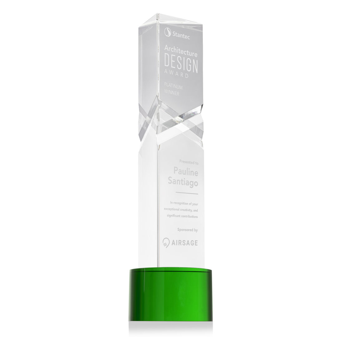 Oakham Award on Marvel Base - Green 8