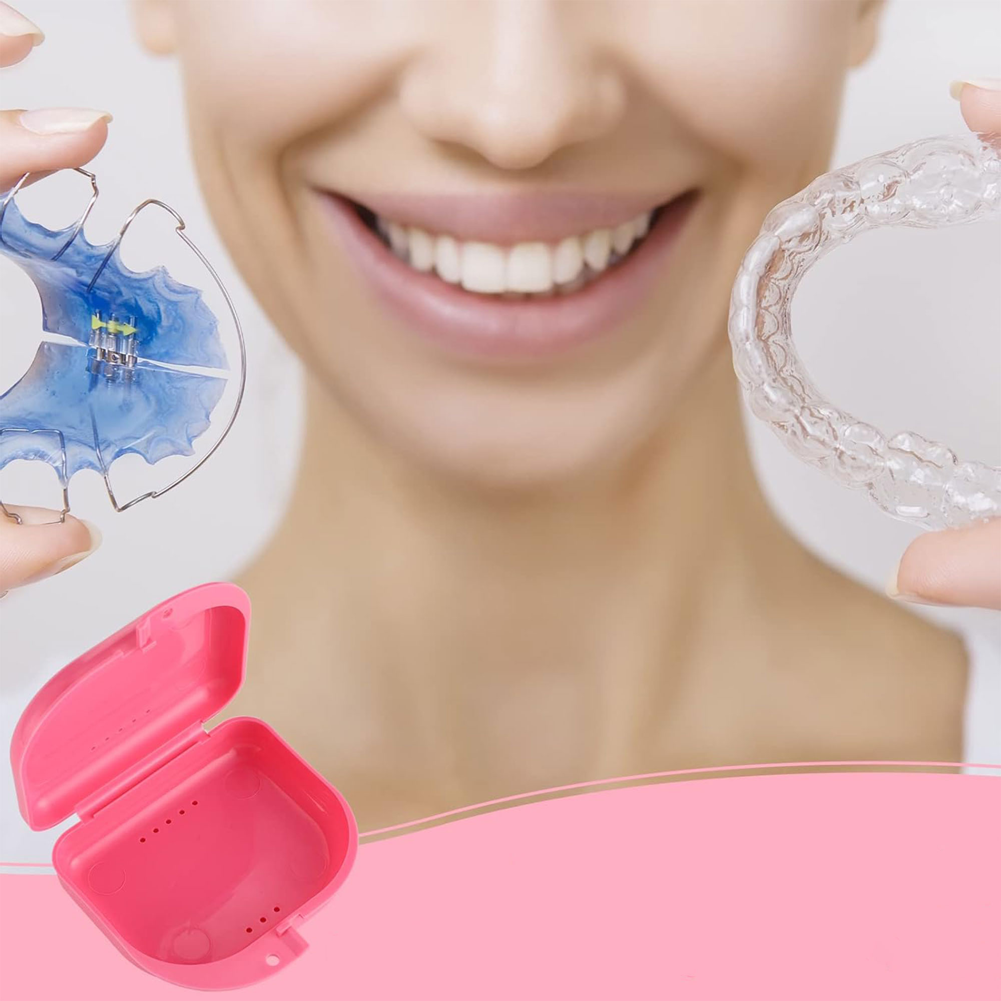 Retainer Mouth Guard Case with Vent Holes 2