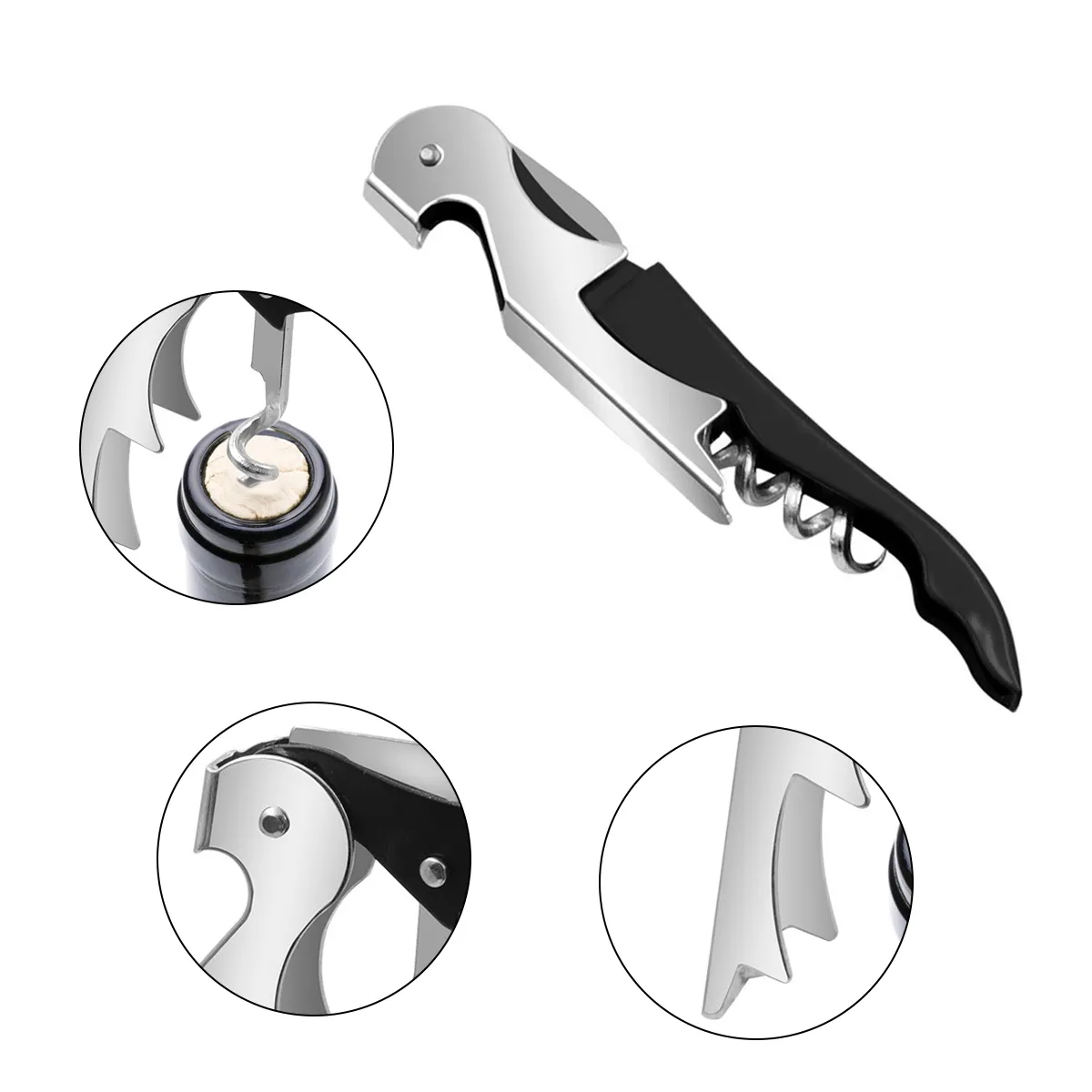 Professional Wine Opener with Foil Cutter & Corkscrew 5