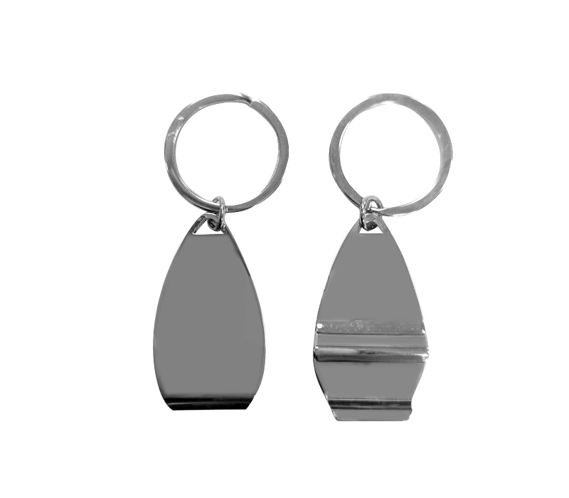Surfboard Shaped Metal Bottle Opener Keyring 2