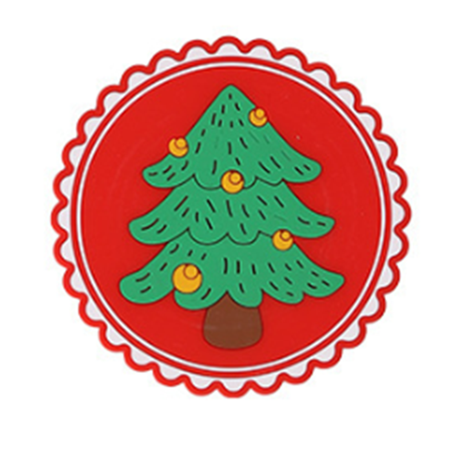 Christmas Rubber Heat Insulation Cup Coasters 2