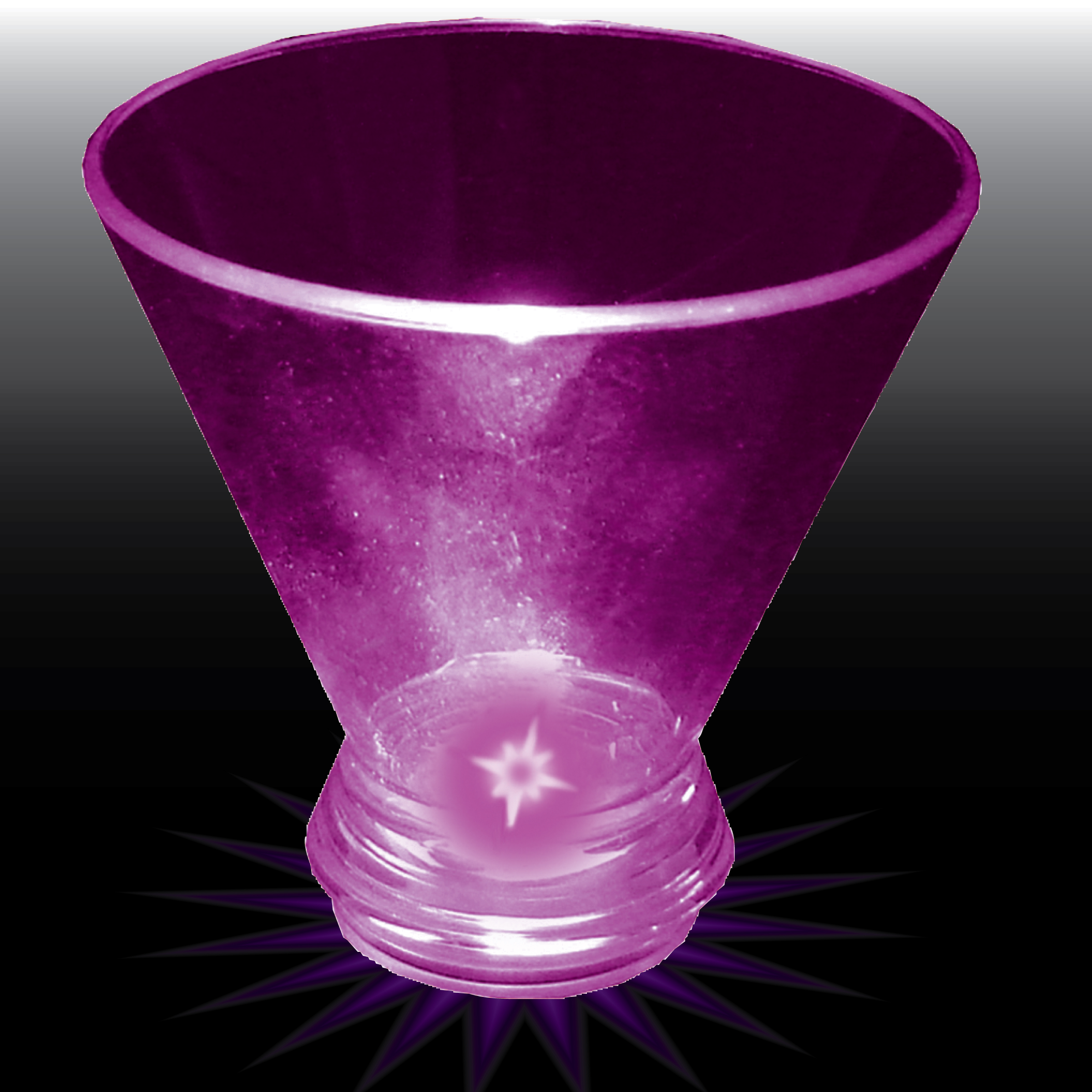 3oz Light Up Plastic Tapered Wine Sampler 3