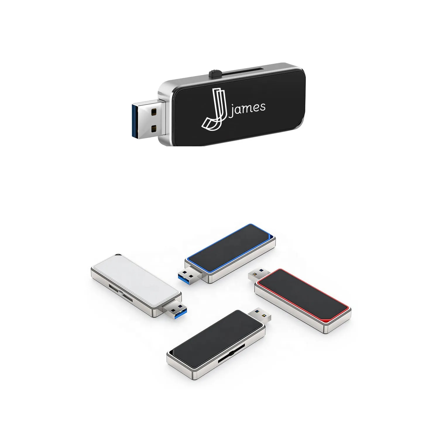 64Gb Dual-Purpose Push-Pull Hidden U Disk 3