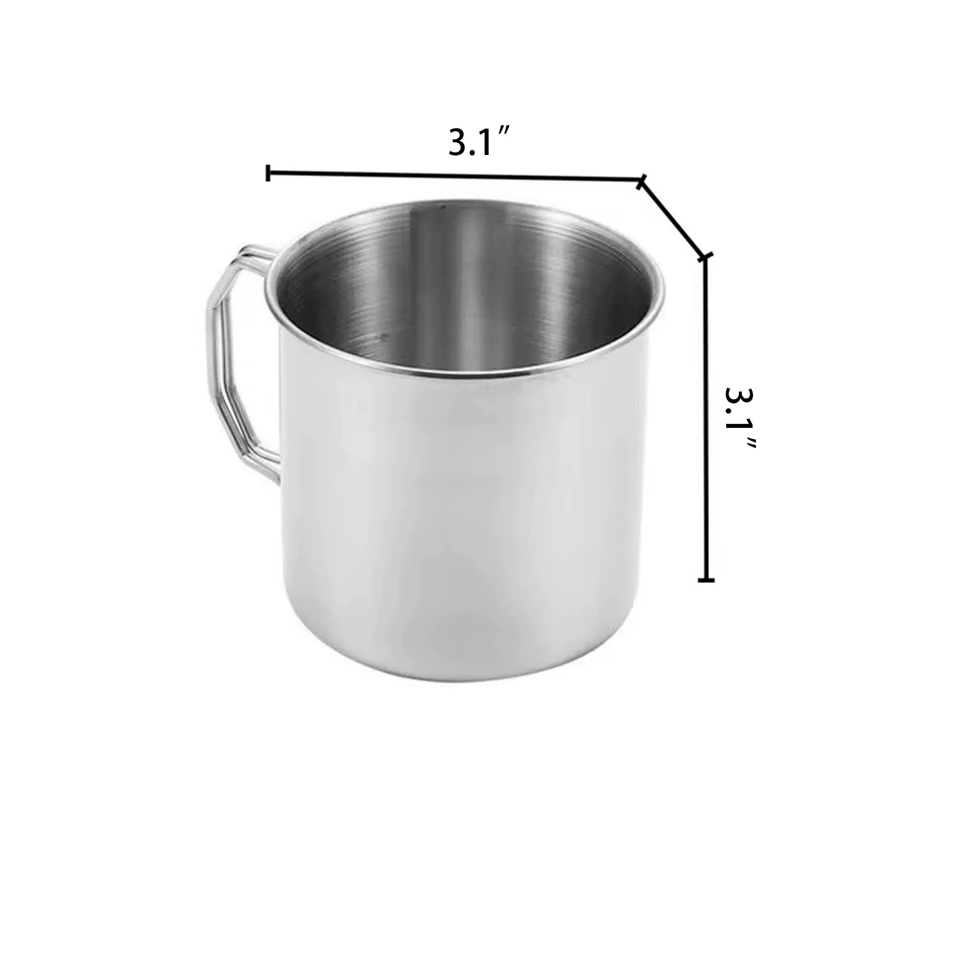 Folding Handle Steel Mug 3