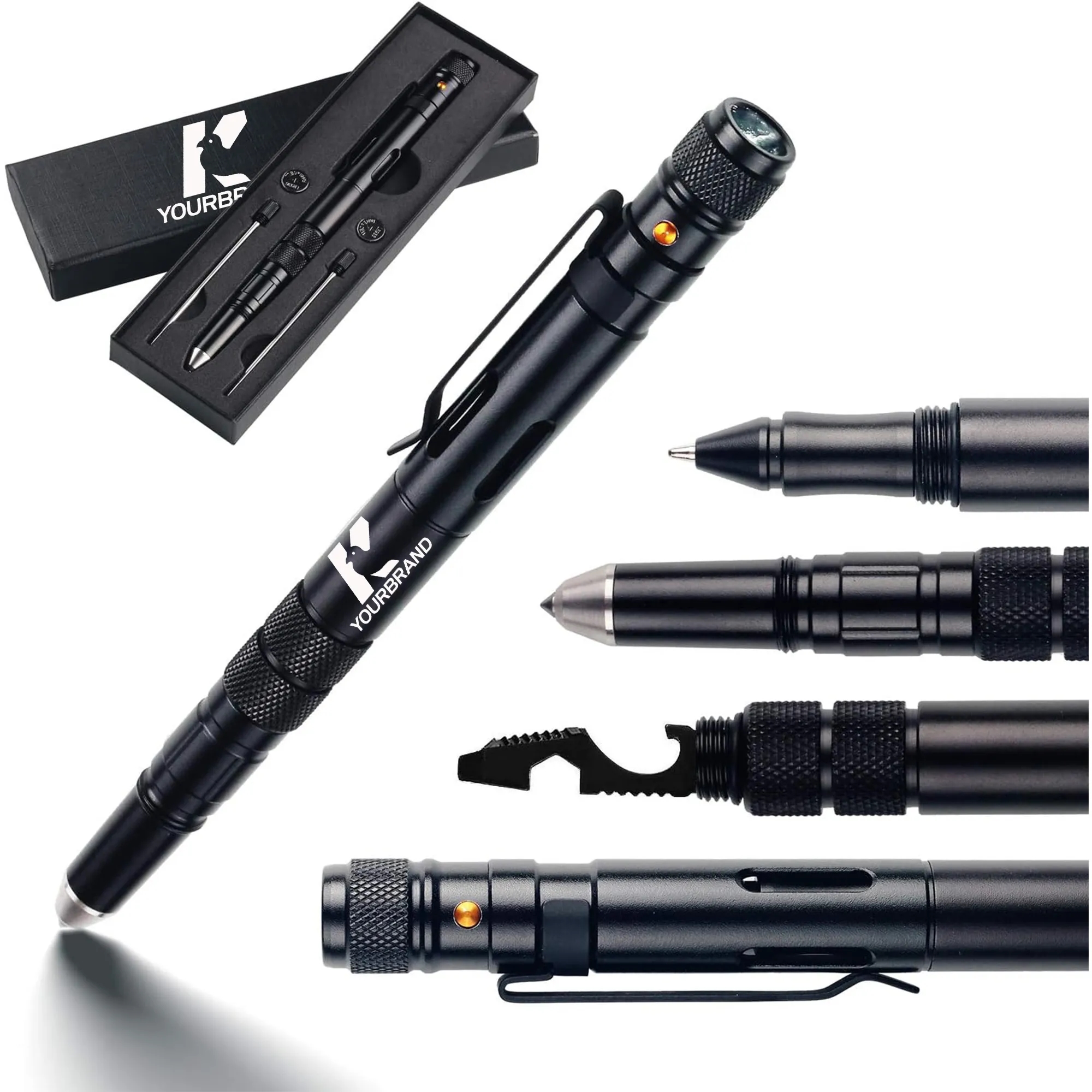 MultifunctionTactical Ballpoint Pen with LED Flashlight 5