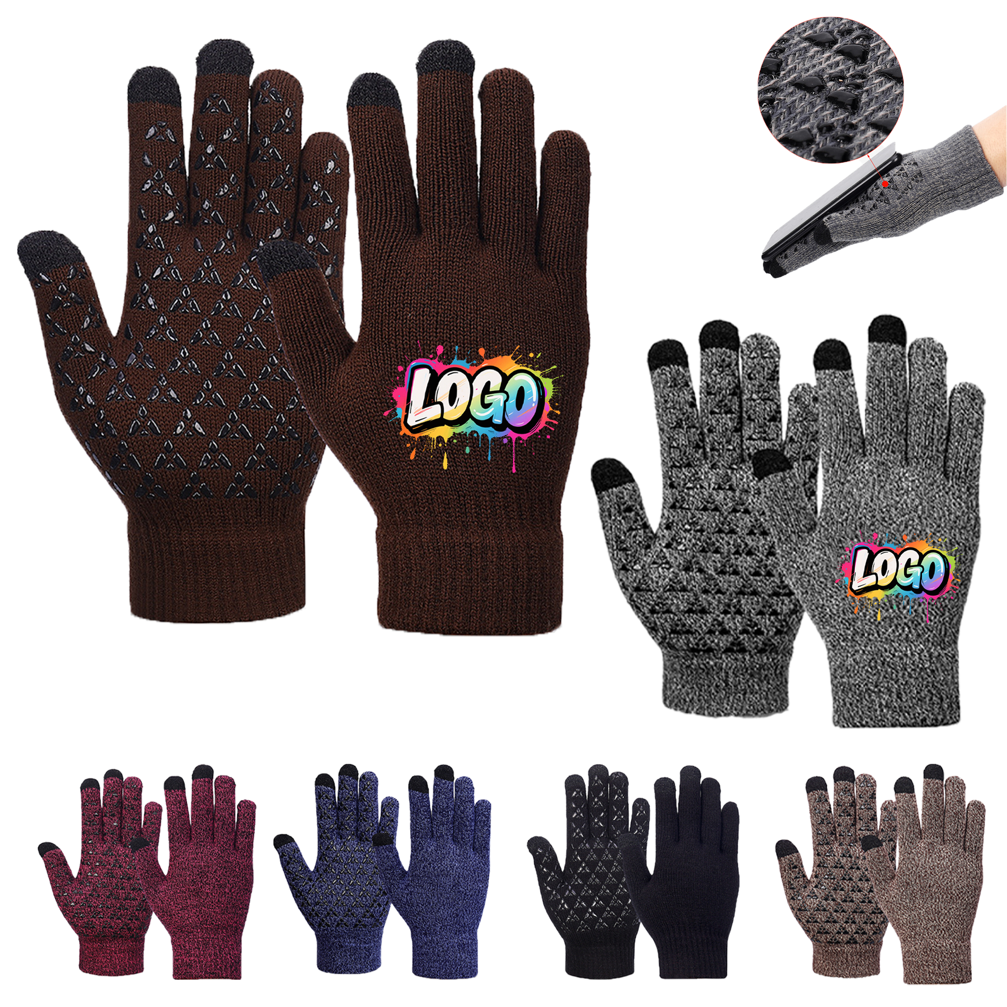 Knit Touchscreen Gloves 3
