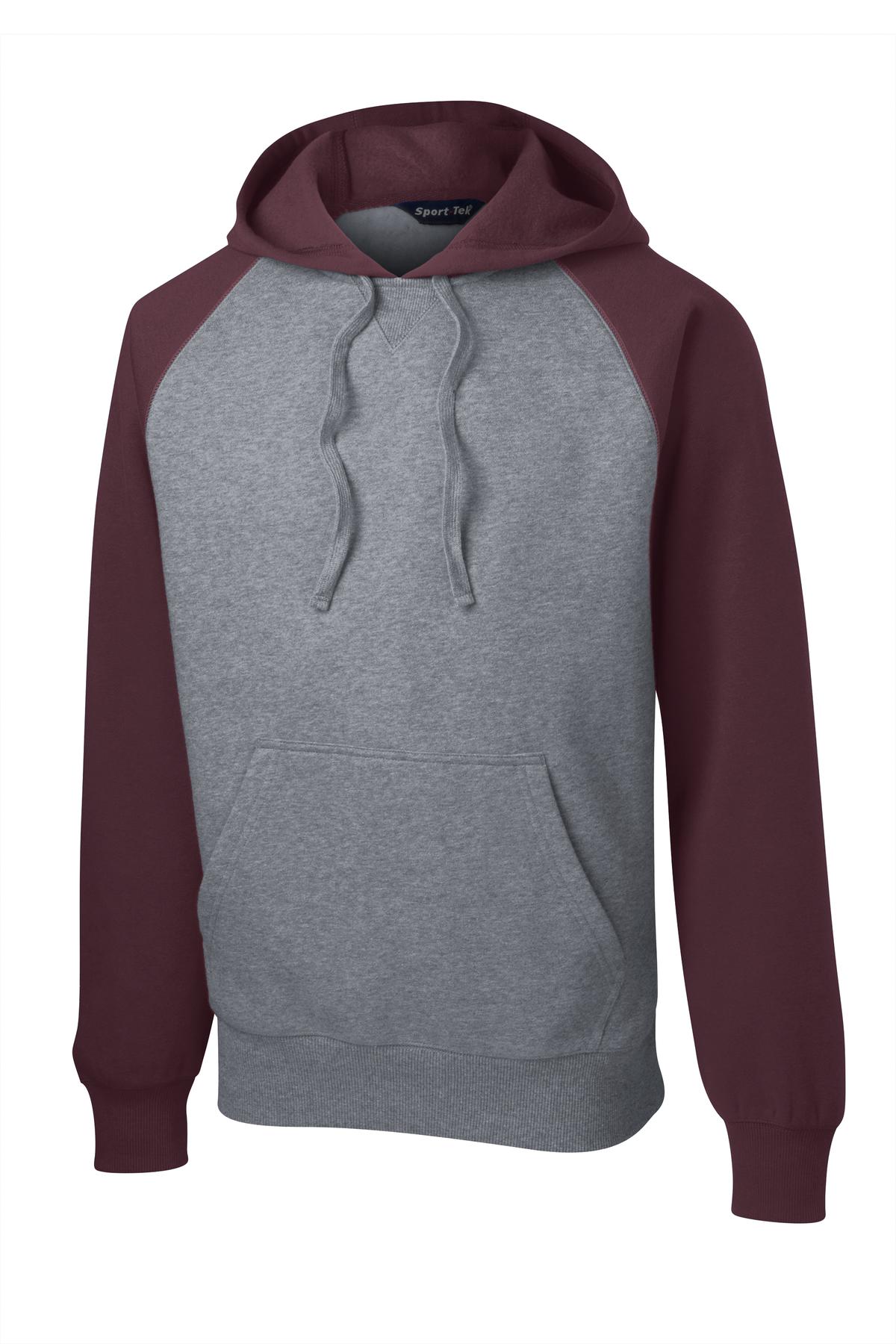 Sport-Tek Raglan Colorblock Pullover Hooded Sweatshirt. ST267 23