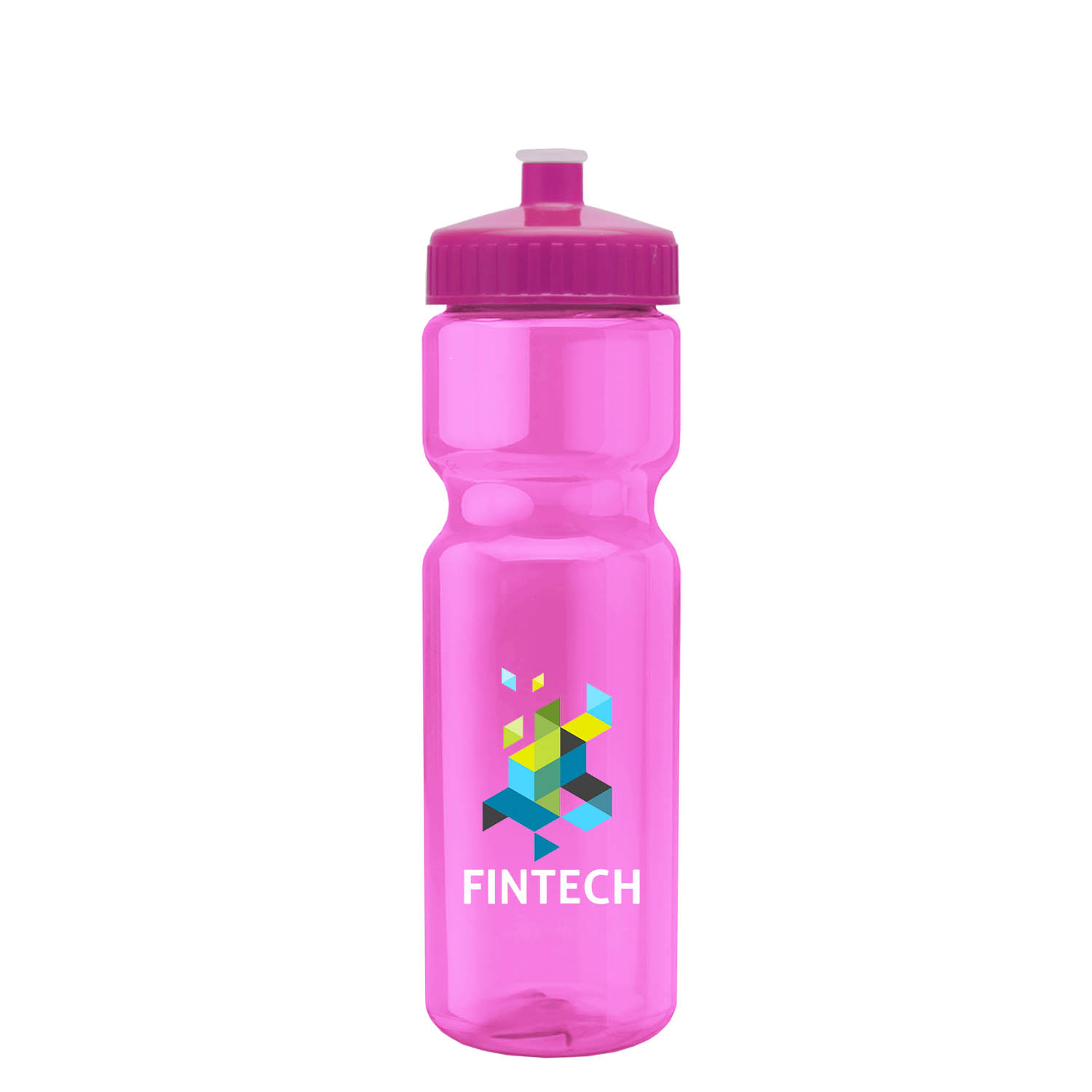 Champion - 28 oz. Transparent Bottle with Push pull and Digital Imprint 7