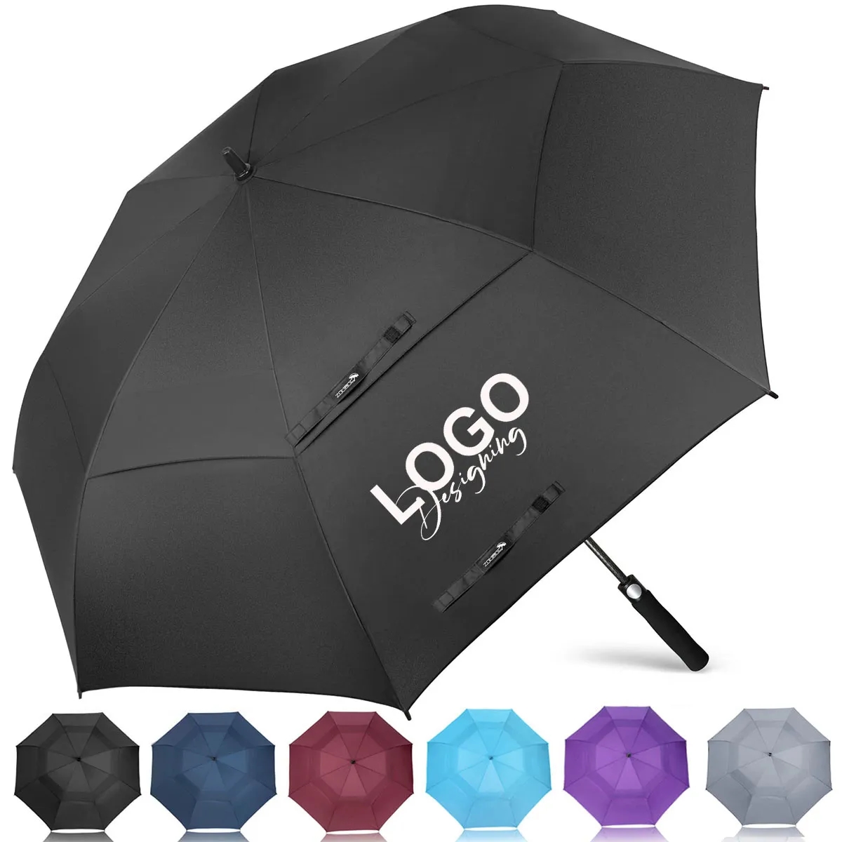 60in Large Windproof Umbrellas Automatic Open 2