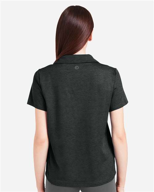 Women's Fairway Marbled Jersey Polo - PDP7058 12