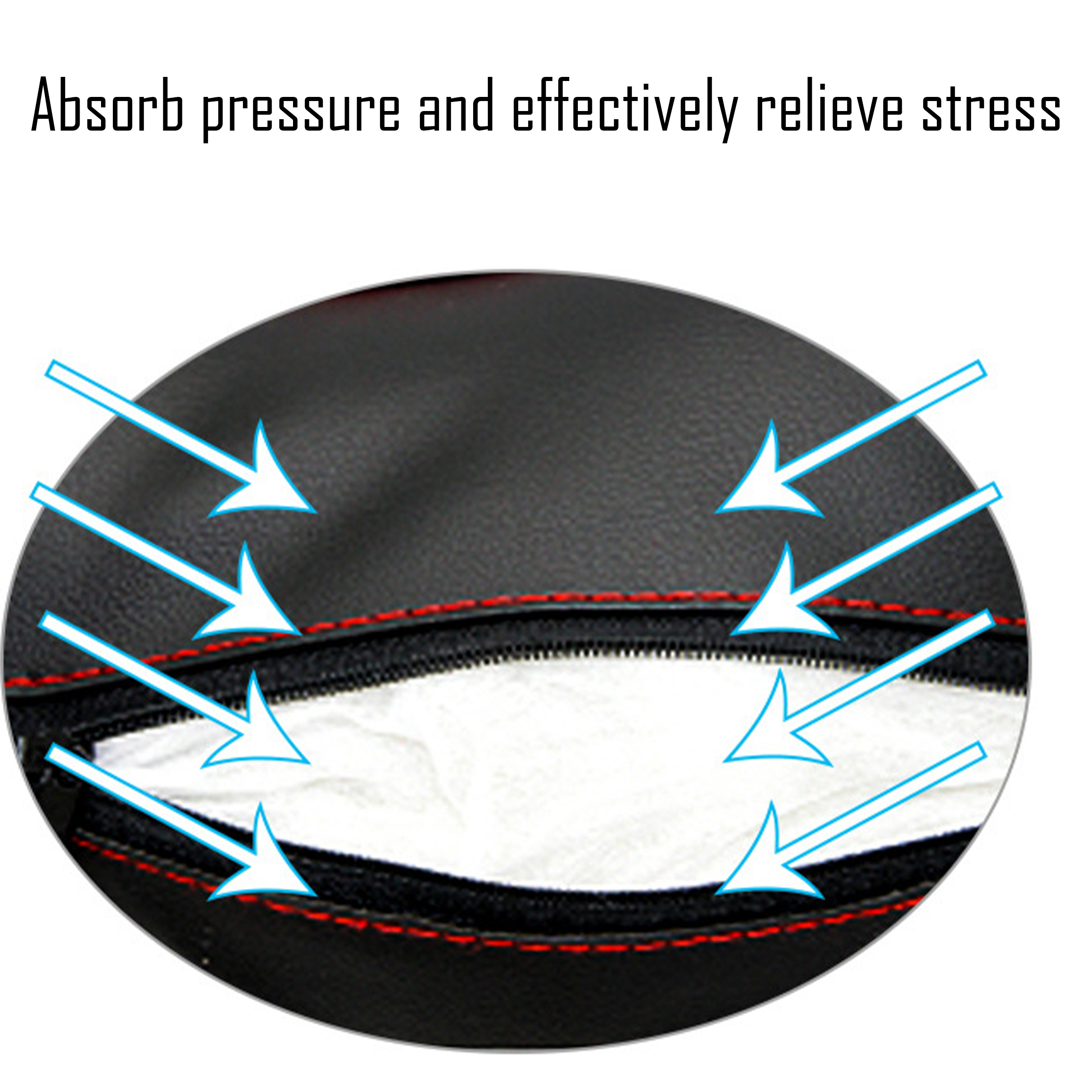 Faux Leather Car Neck Protection Pillow 7
