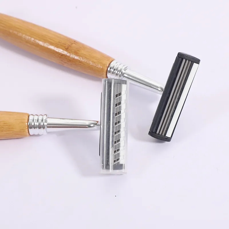 Reusable Wood Handle Shaver 3