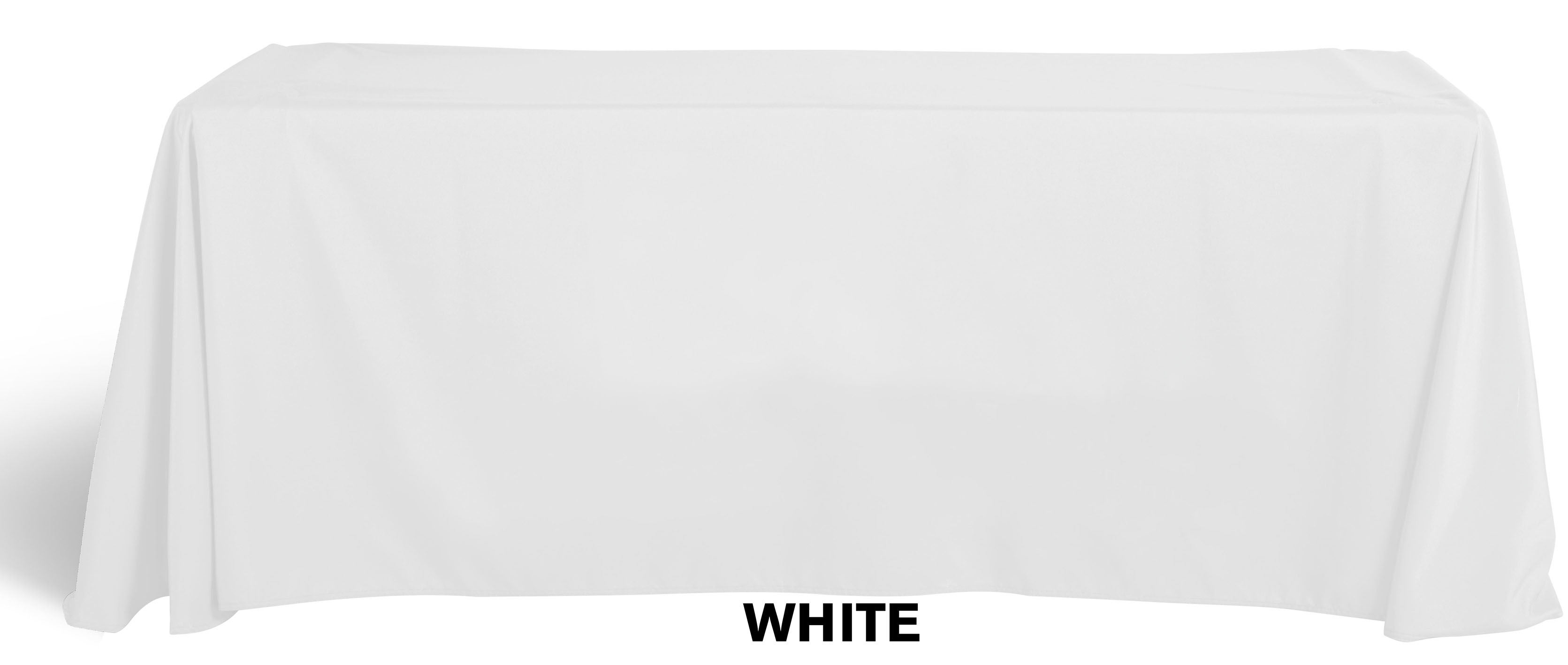 ECONOMY 6' Flat, 3 Sided Digital Front Panel Imprint Table Cover 3