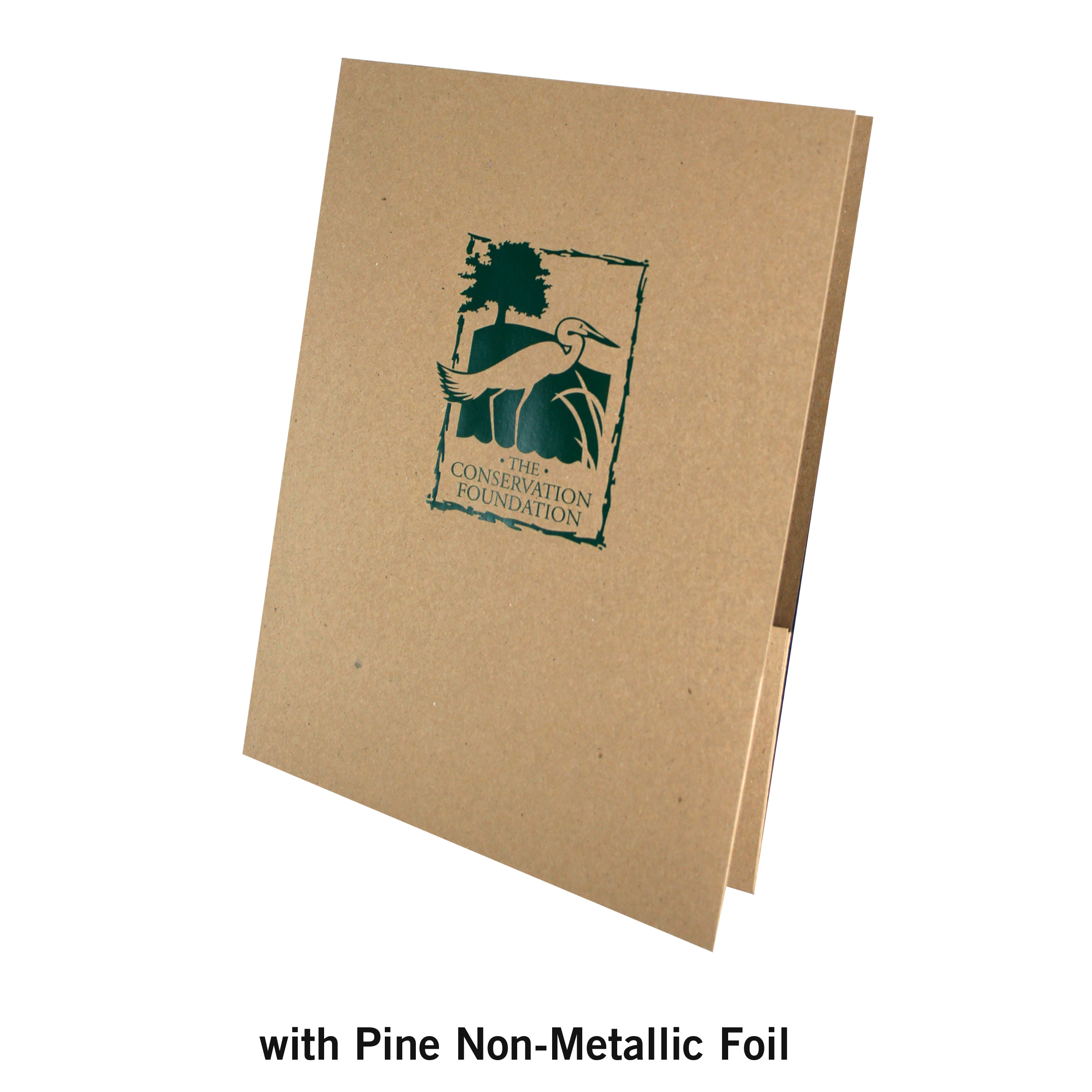 Quick Ship Recycled Foil Stamped Economy Folders 4