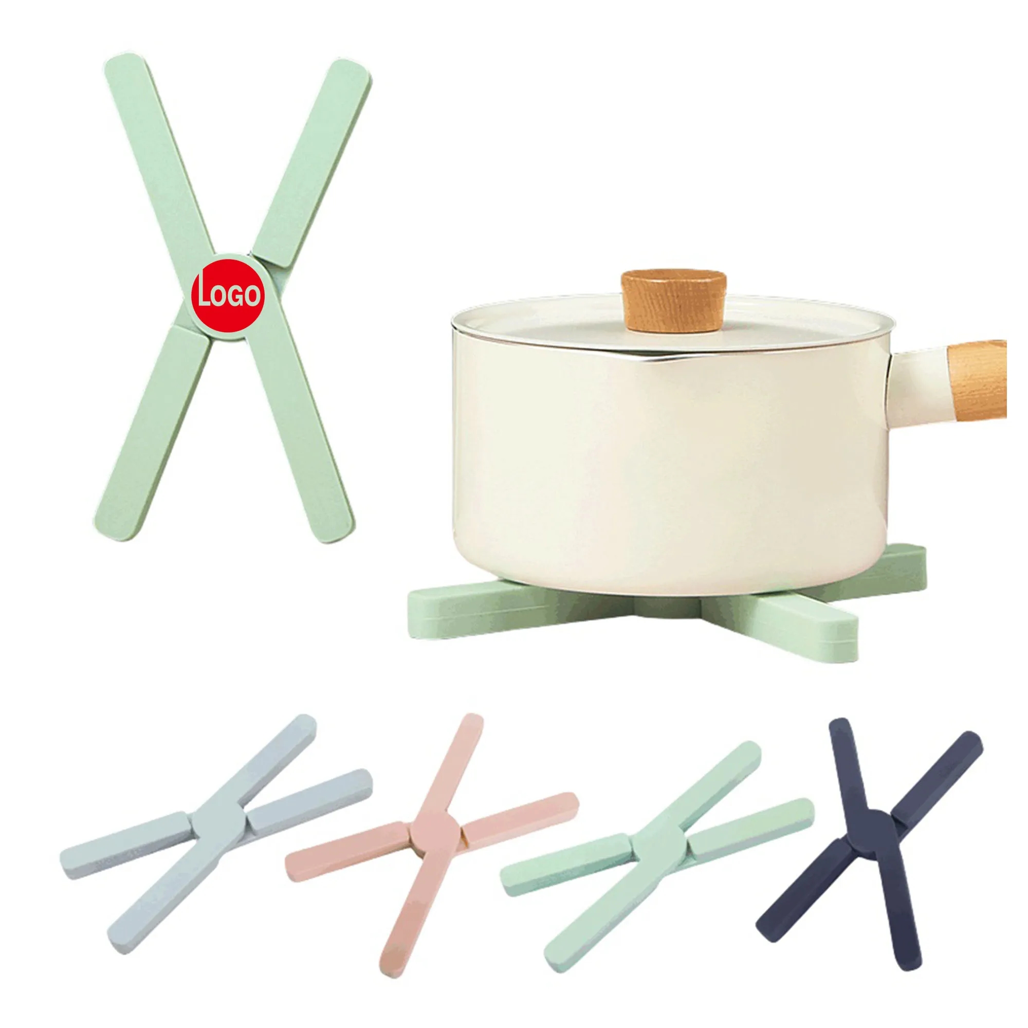 MOQ50 Thickened Silicone Foldable Pot Holder 6