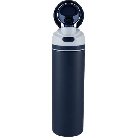 Elvin 28oz Recycled Stainless Flip Straw Bottle, custom water bottle with logo imprint 249