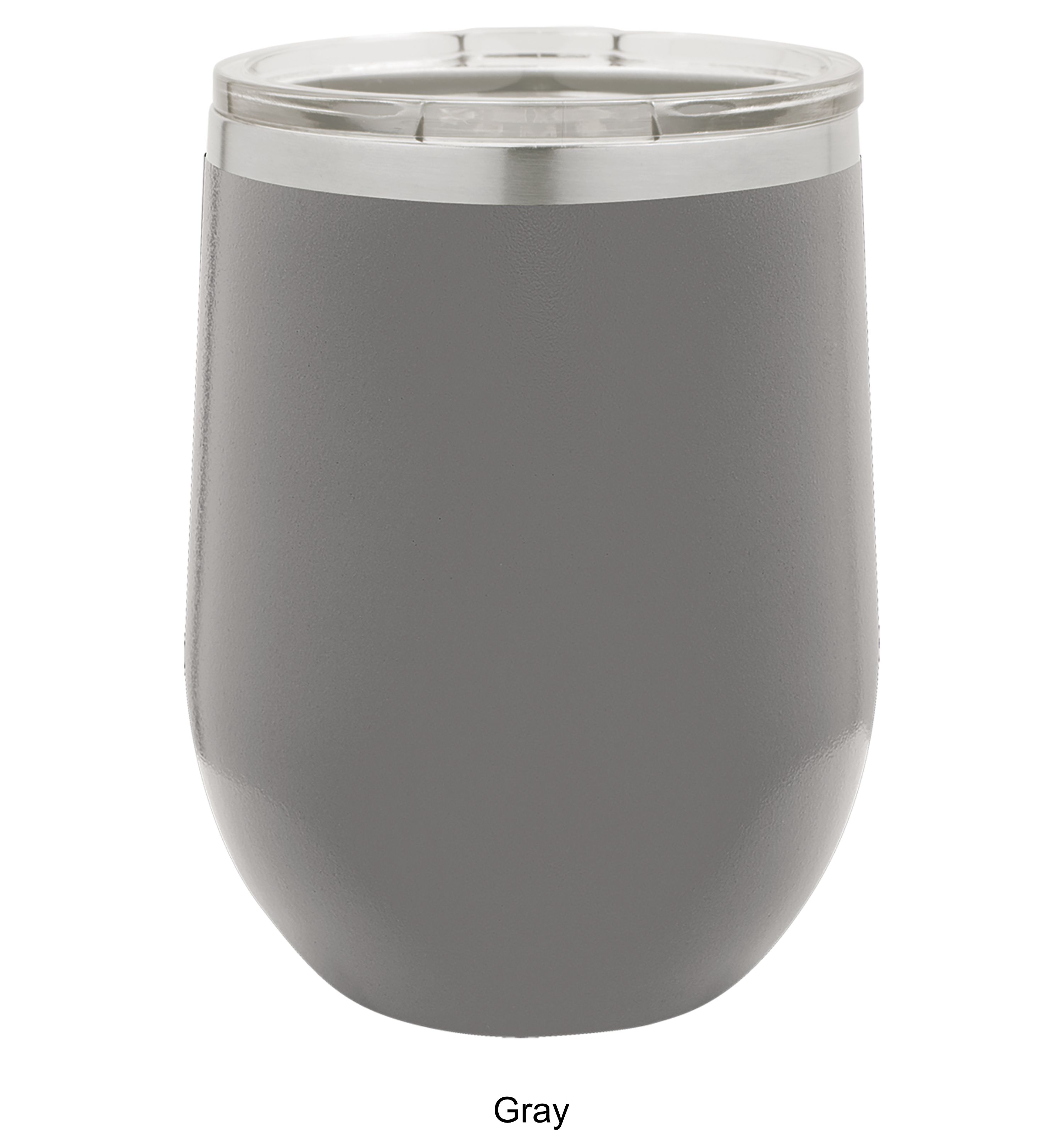 12 Oz. Polar Camel Stemless Wine Glass w/Lid Stainless Steel 2
