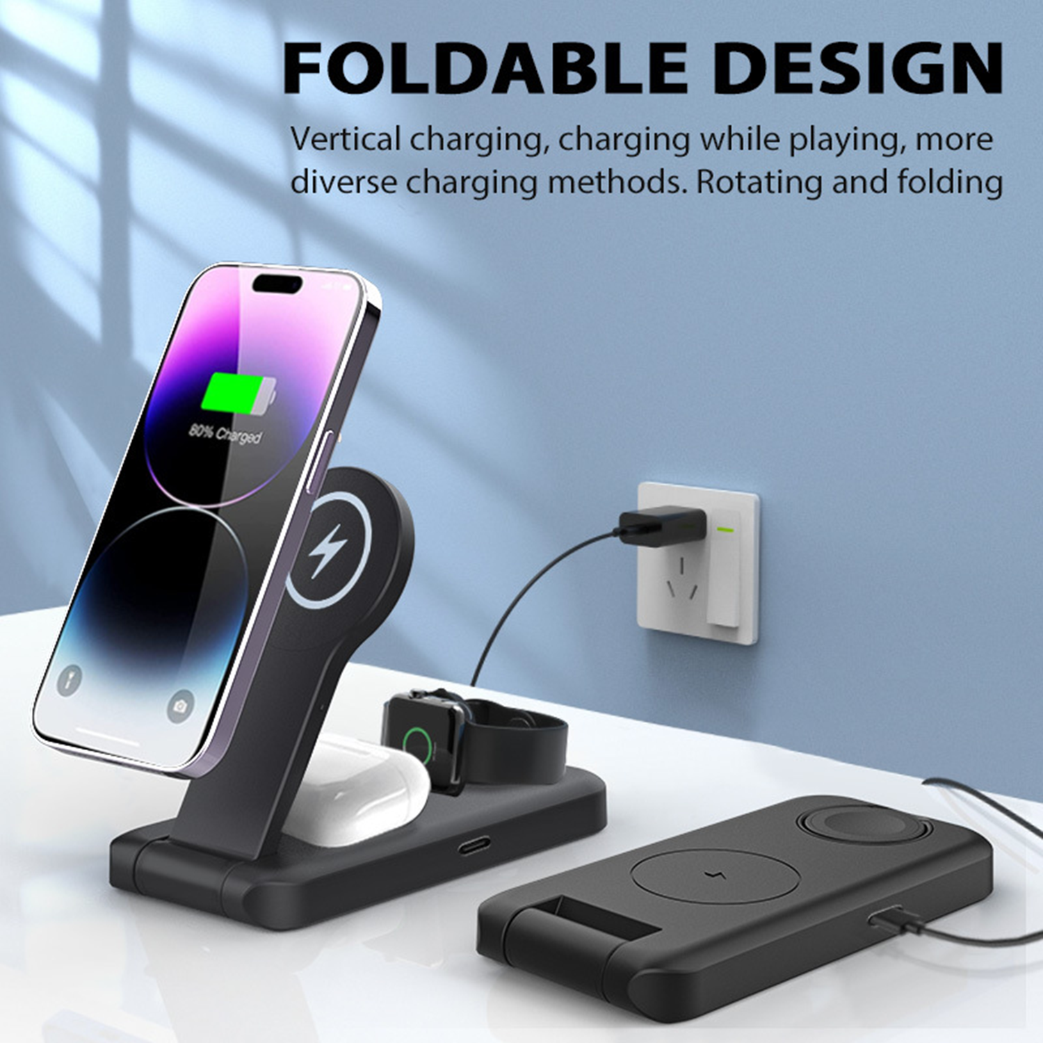 3 In 1 Wireless Charger for Mobile Devices 3