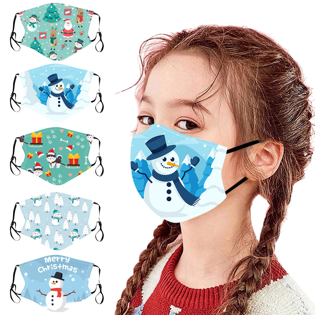 Kids 2 Layers Reusable Polyester Adjustable Mask 3