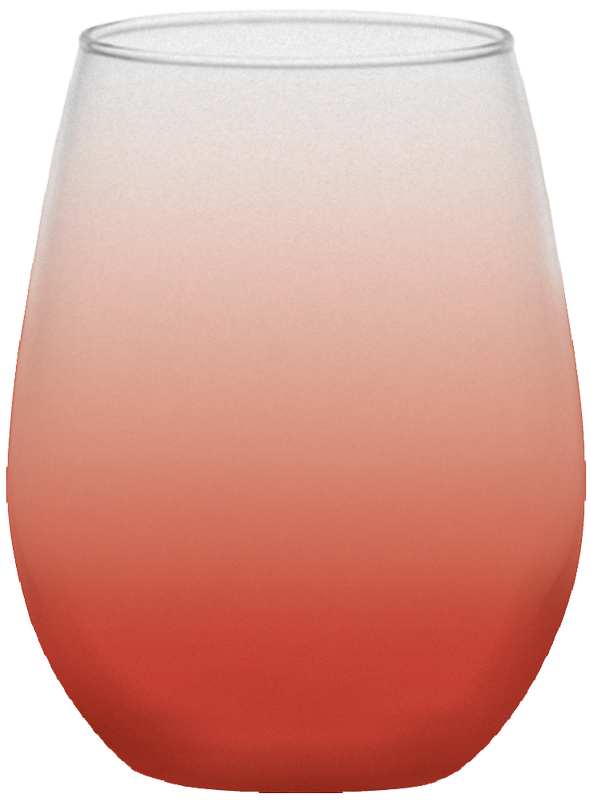 5 oz. Stemless White Wine, custom glassware with logo imprint 19