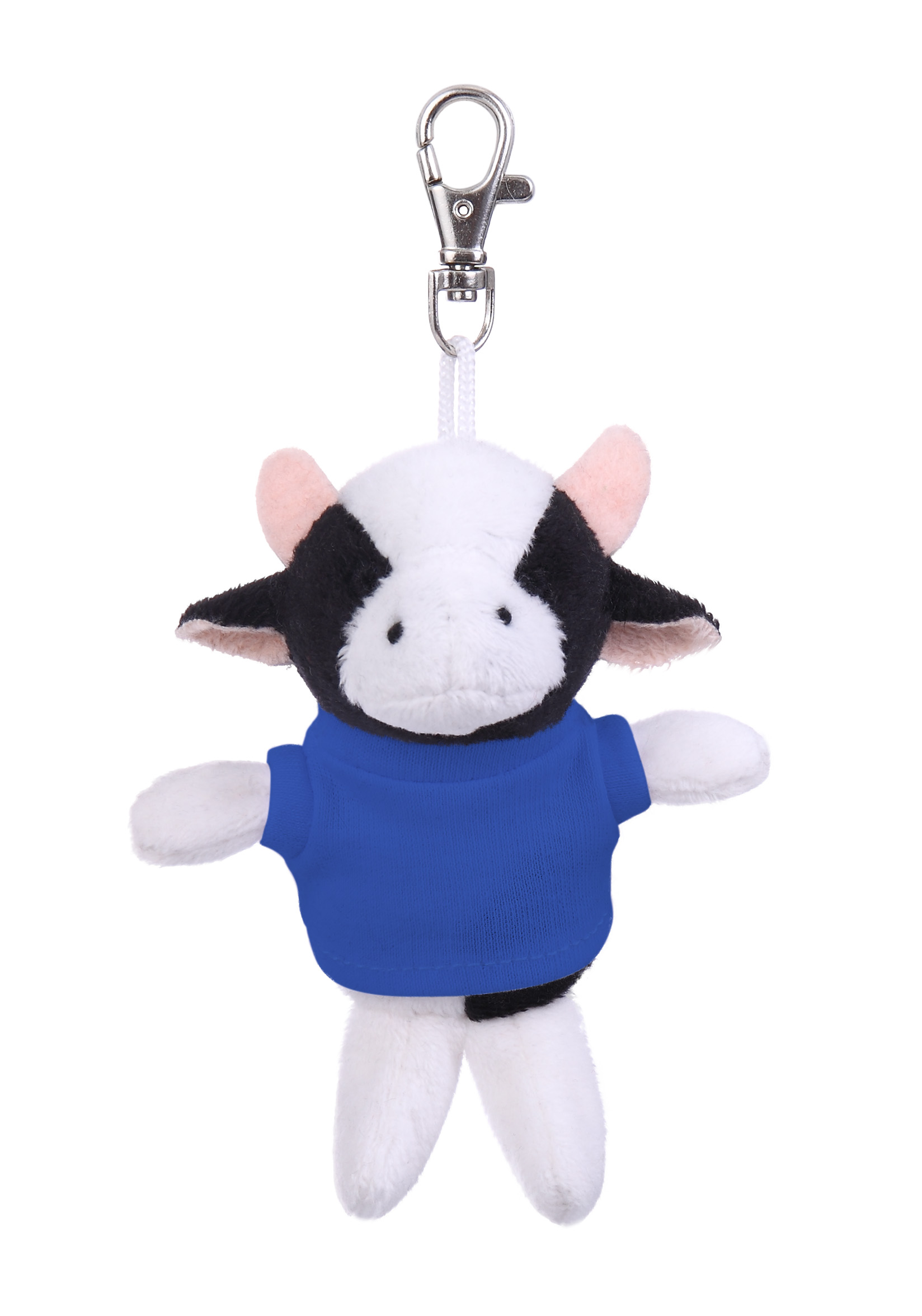 Soft Plush Cow Keychain with Tee 3