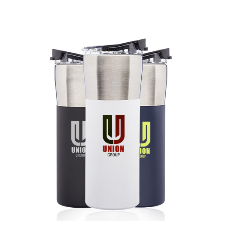 19 oz. Color Grip Travel Mug with Plastic Lid 1