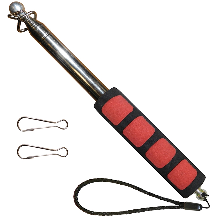 Handheld Telescopic Flagpole - Red Handle 4