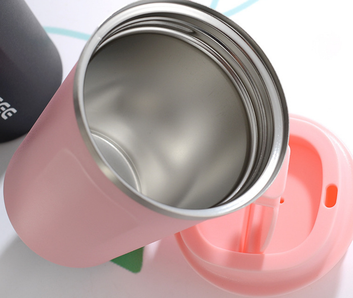 14OZ Stainless Steel Tumbler w/ Silicon Flip Lid 6