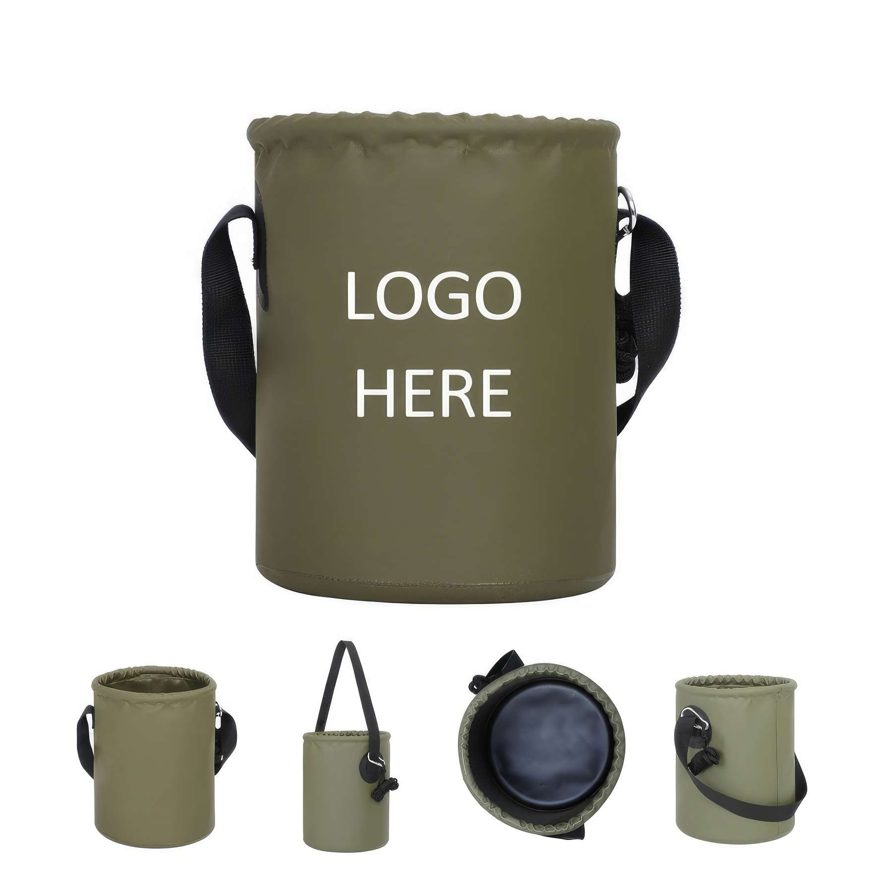 5L Waterproof Portable Water Bucket with Shoulder Strap 2