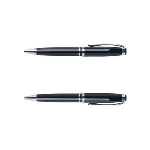 Black Business Rollerball Twist Metal Pen 2