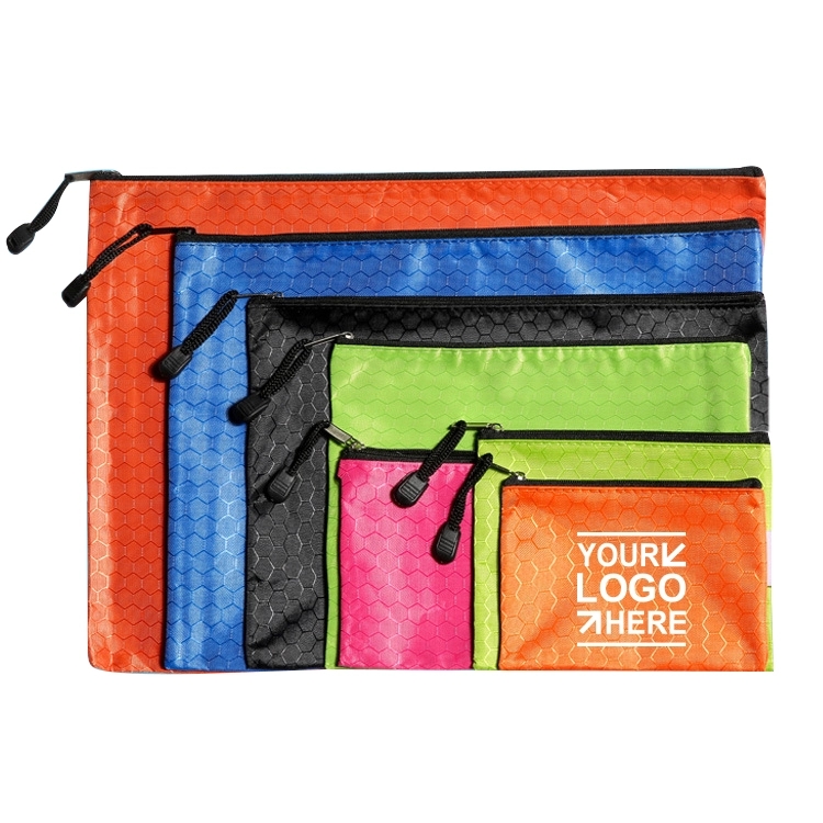 Oxford Polyester Waterproof Zipper File Bags 4