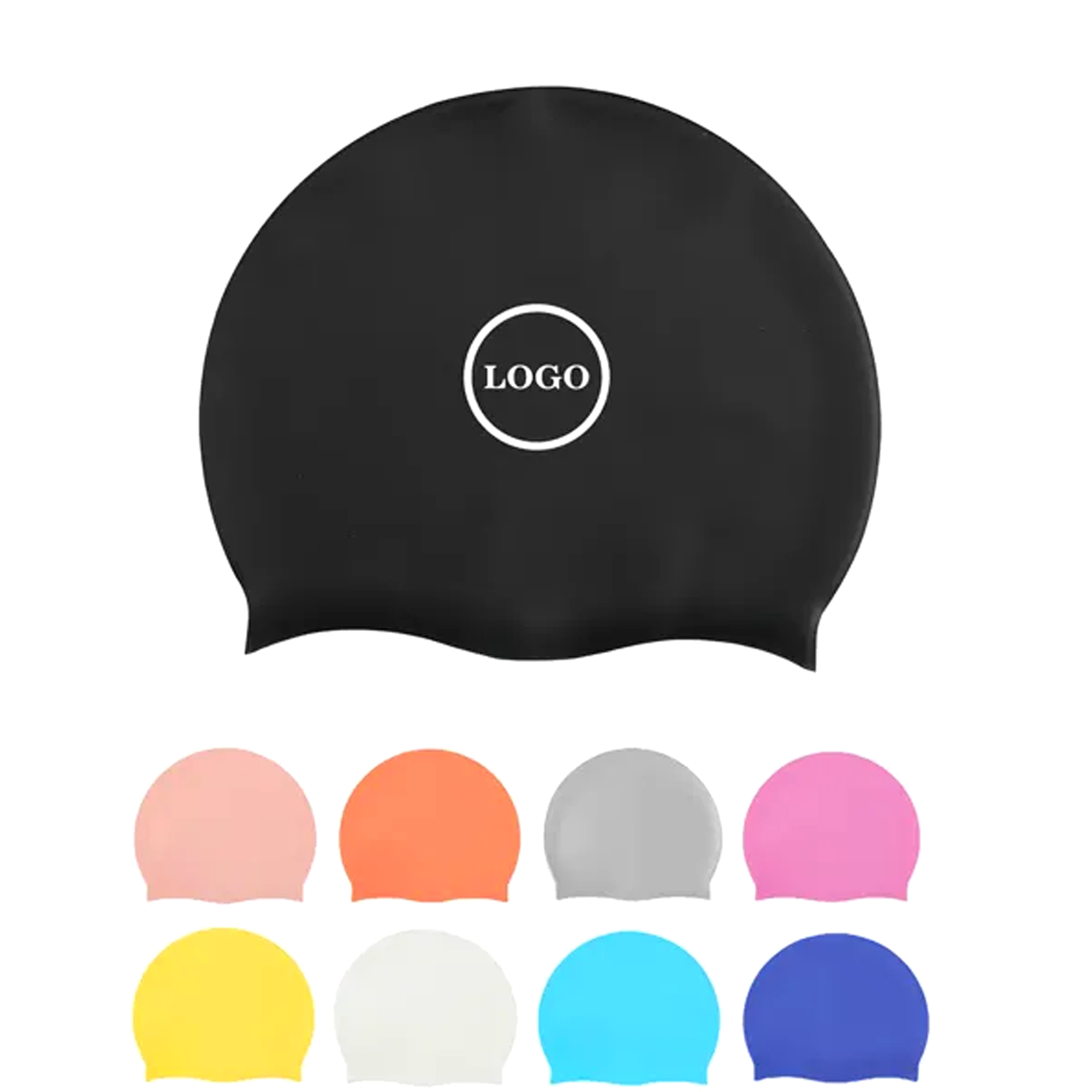 High Stretch Soft Silicone Swim Cap for All Sizes 4