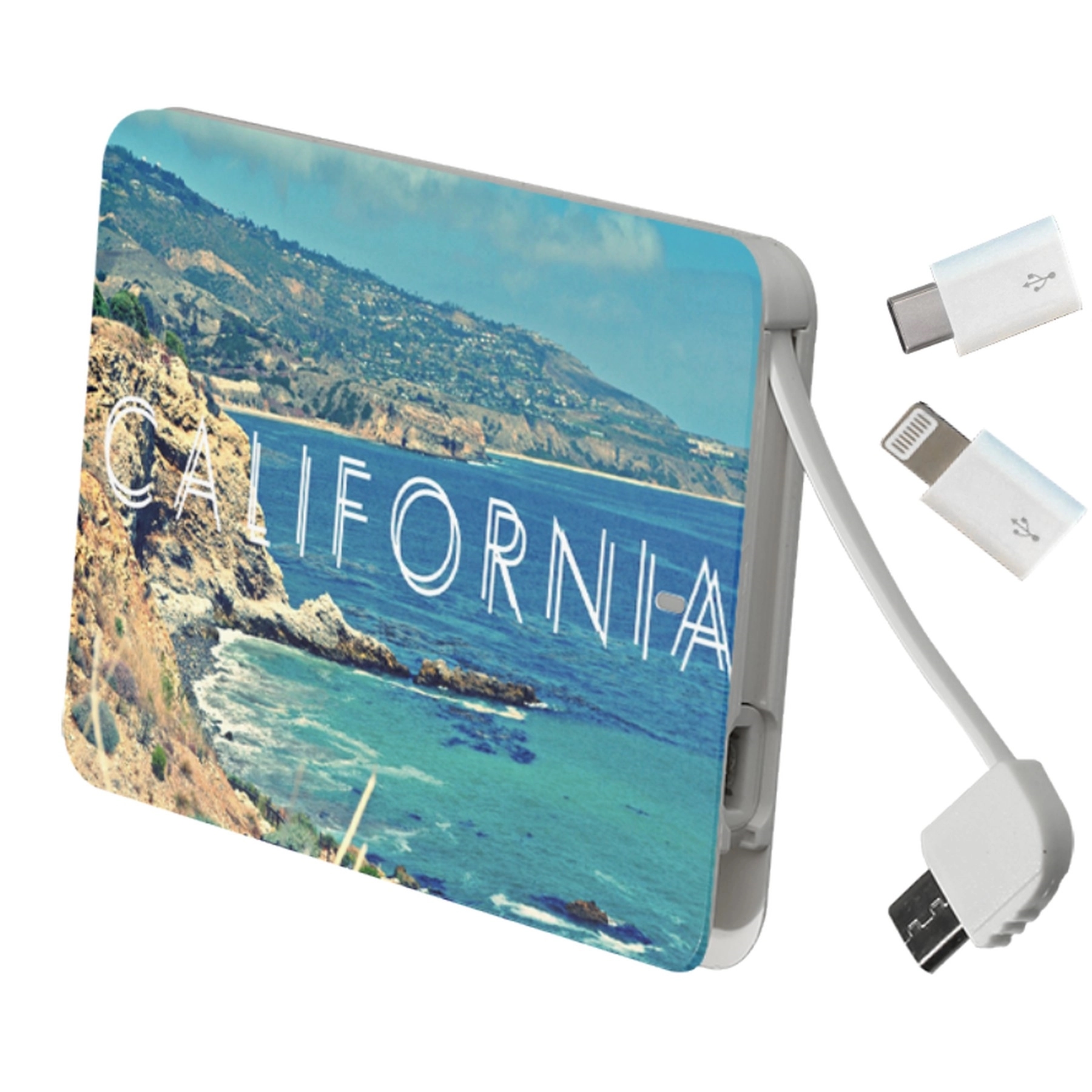 Slim Pocket Power Bank with Cable & Lightning Adapter 6