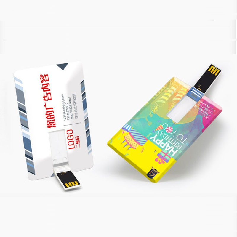 4GB Credit Card Shaped Swivel USB Flash Drive 1