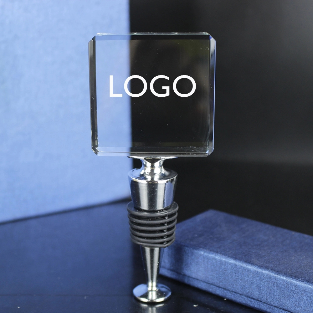 Crystal Square Wine Stopper 3