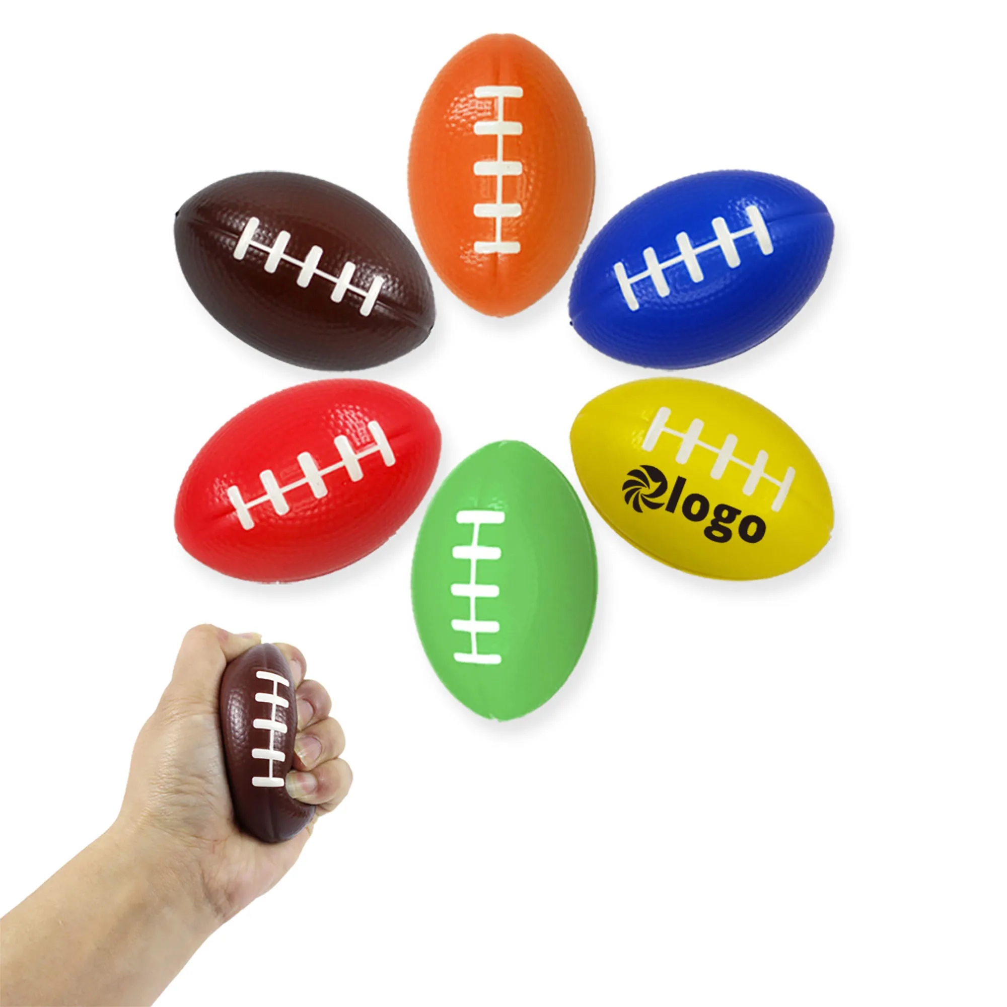 Novelty Rugby Ball Stress Reliever Toy 4