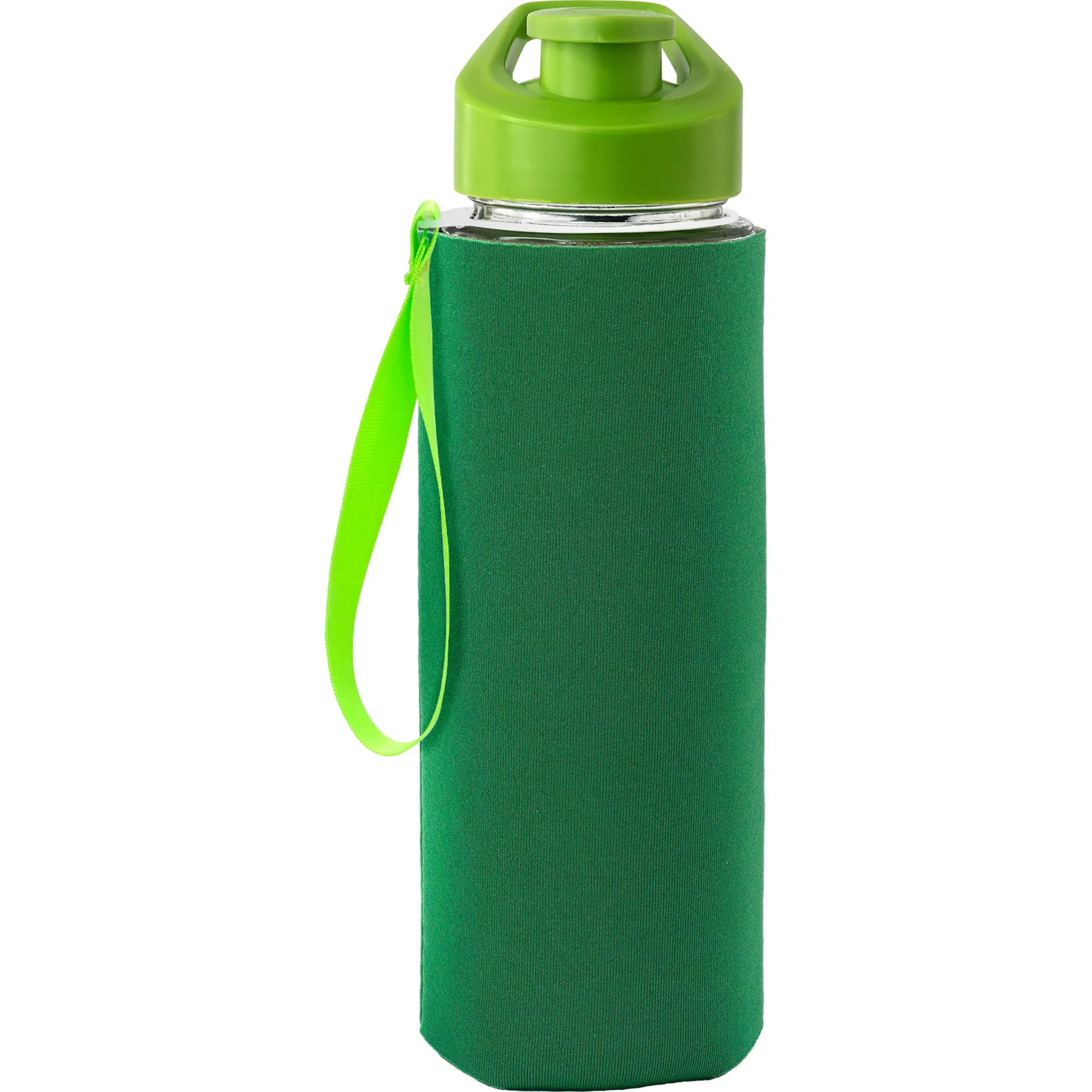 Easy Pour 22 oz Frosted Glass Sleeve Lanyard Bottle 4