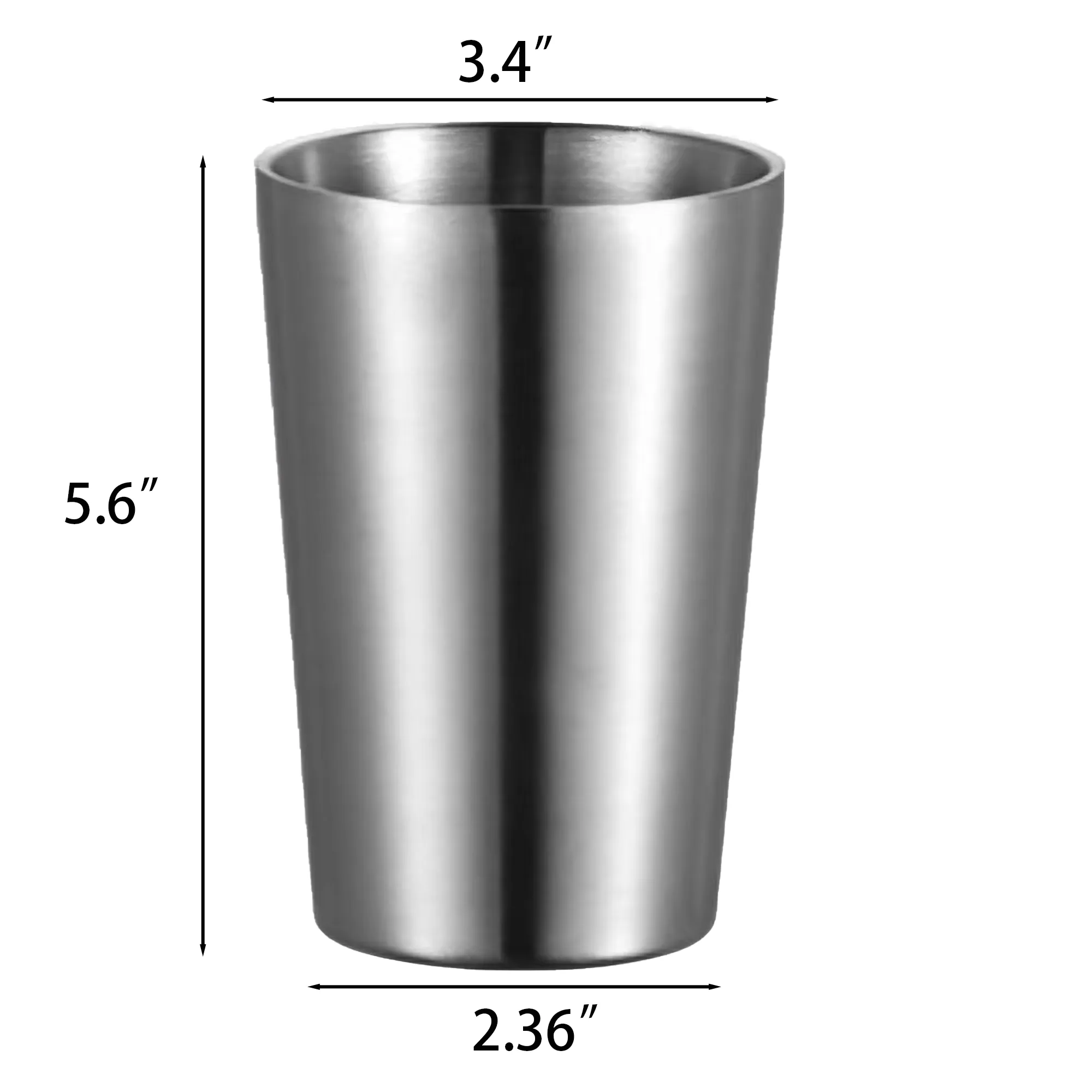 15oz Stainless Steel Pint Cup 3