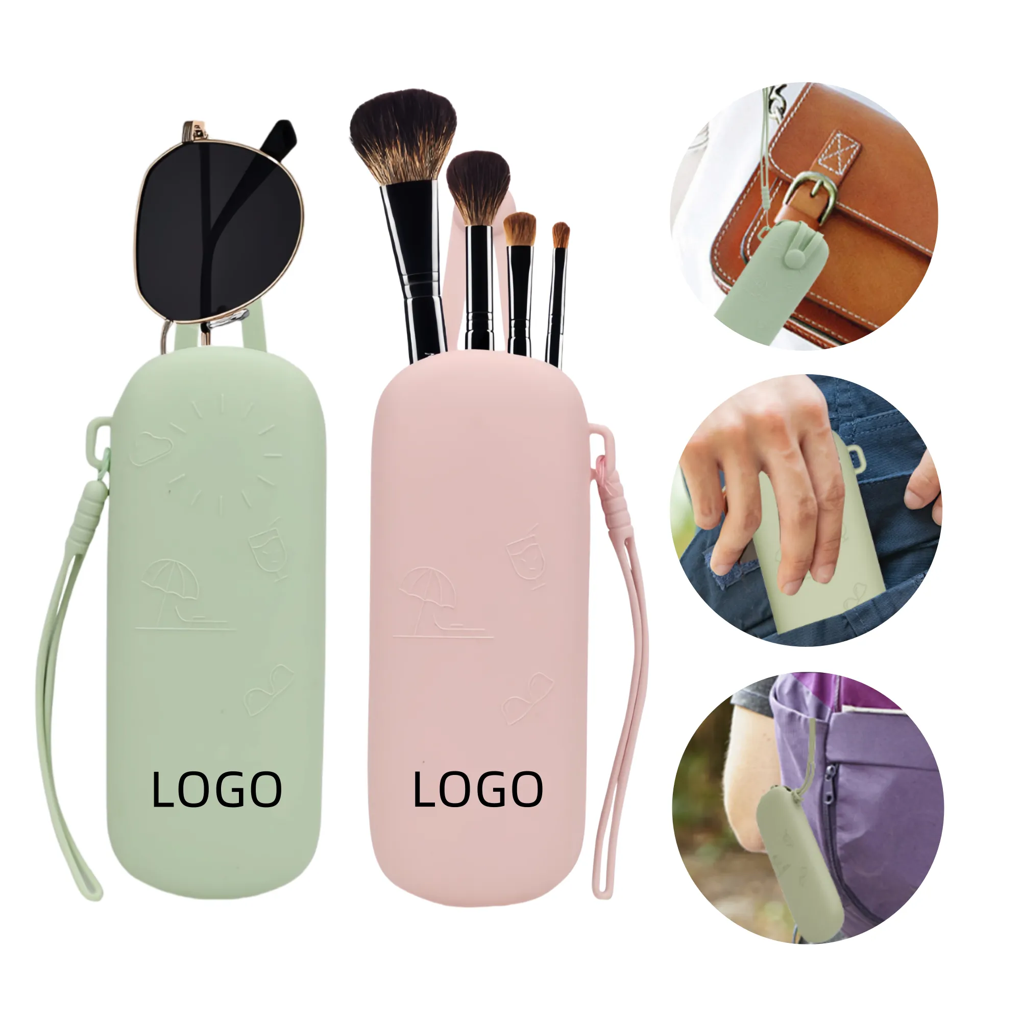 Silicone Magnetic Multifunctional Glasses Storage Bag 3