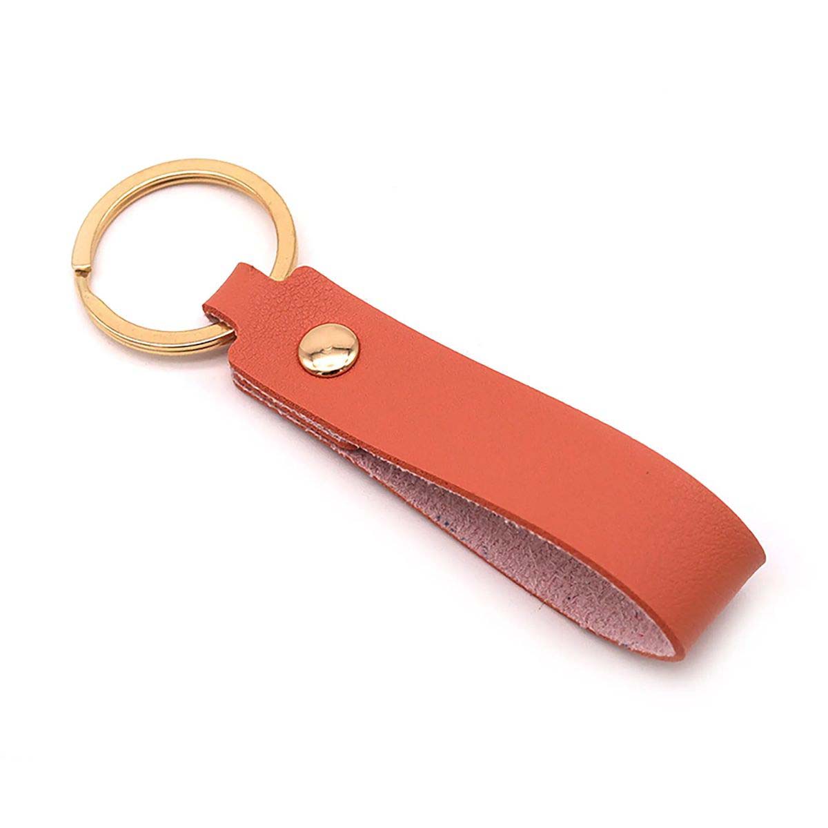 Leather Keychain for Car Home and Office Keys 2