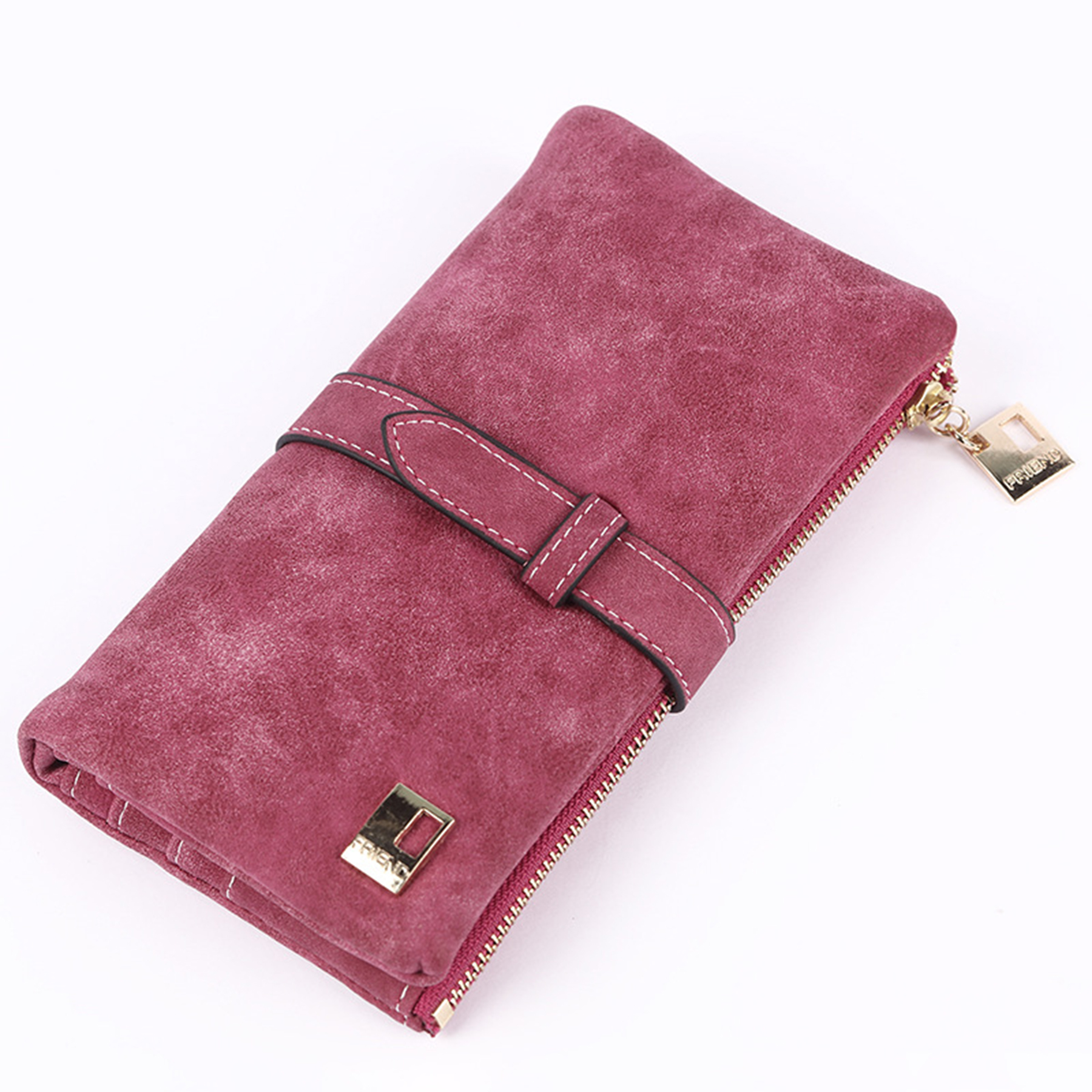 PU Buckle two-fold clutch wallet 2