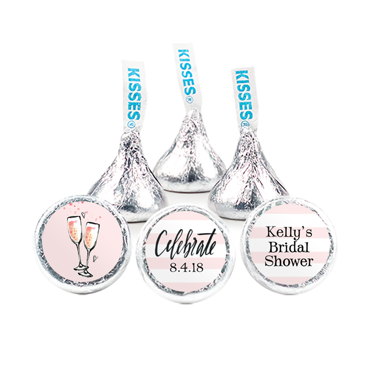 "Celebrate" Bridal Shower Design - Hershey's Kisses w/ Full Color Label 2