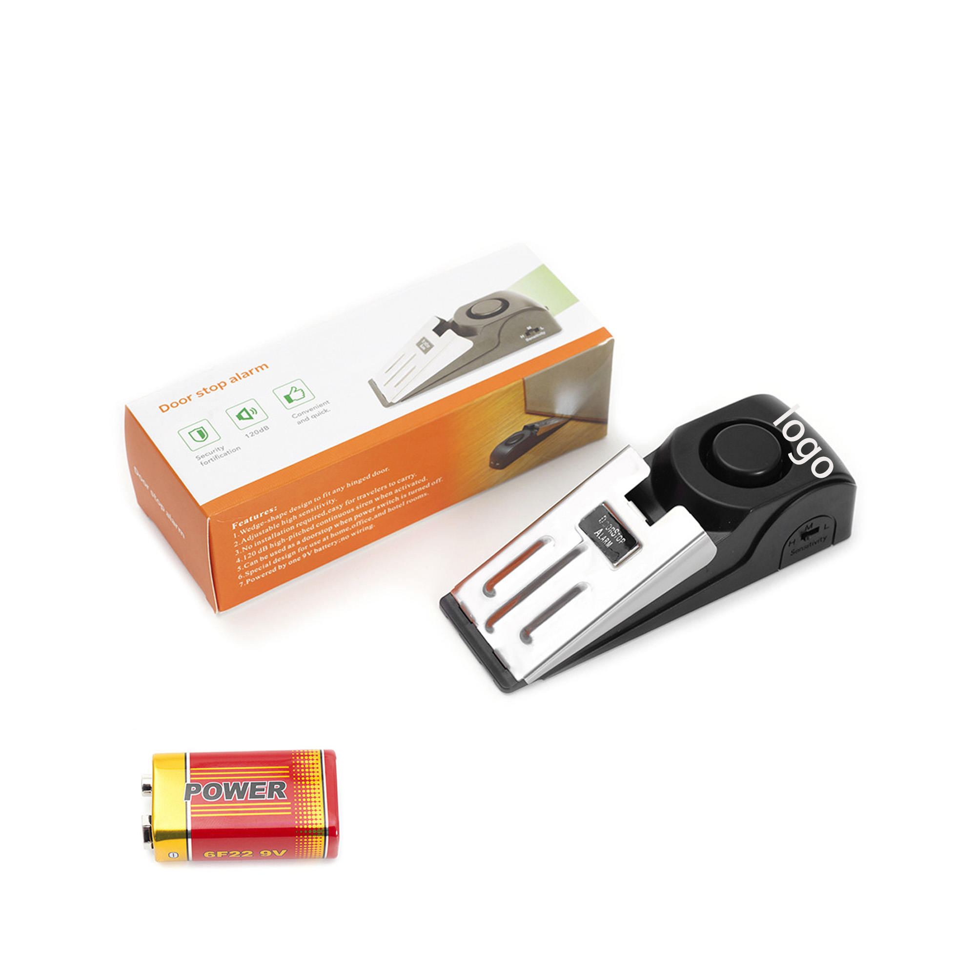 Door Stop Alarm with 120dB Siren 2